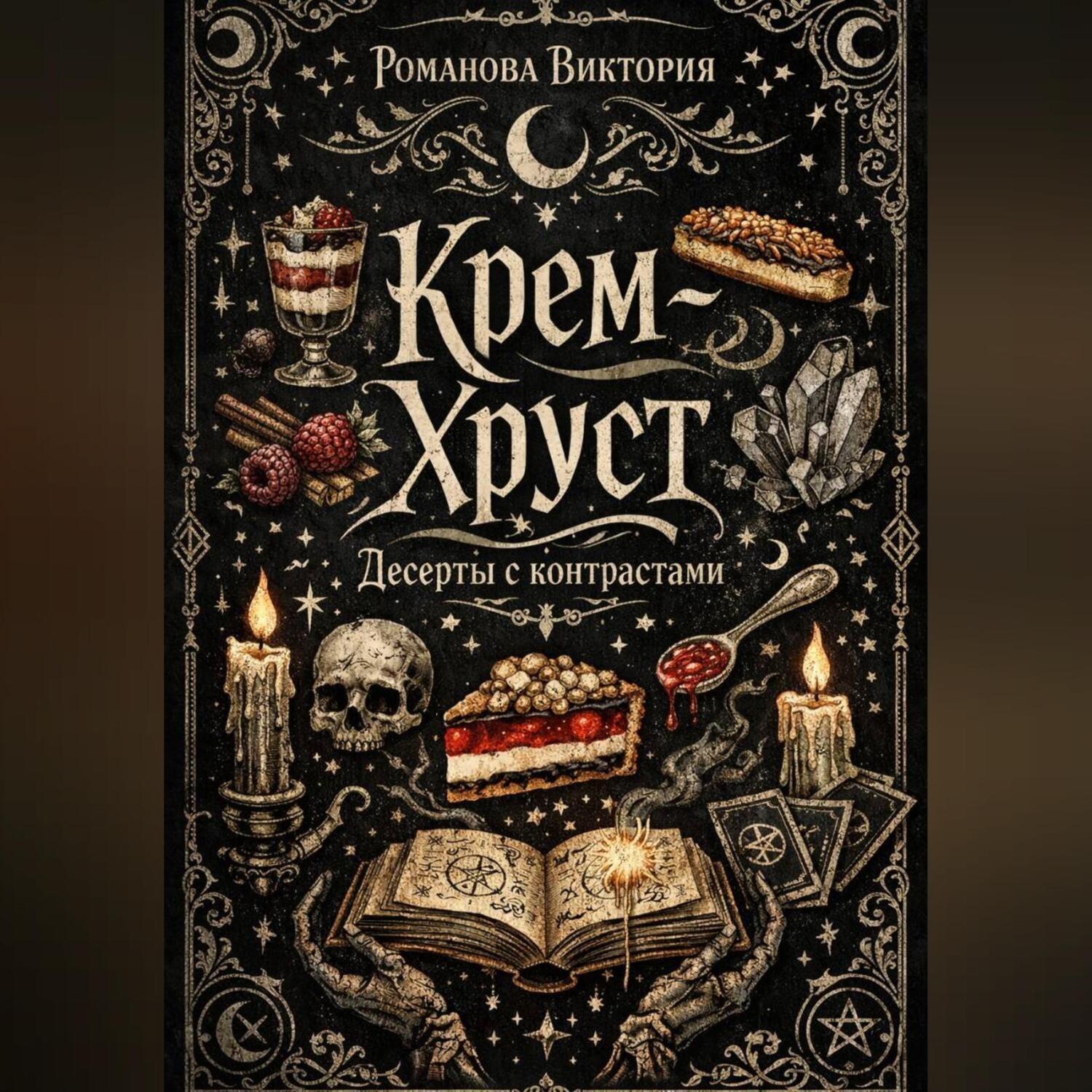 Обложка книги «Крем-хруст: десерты с контрастами (кранч/крем/желе)»