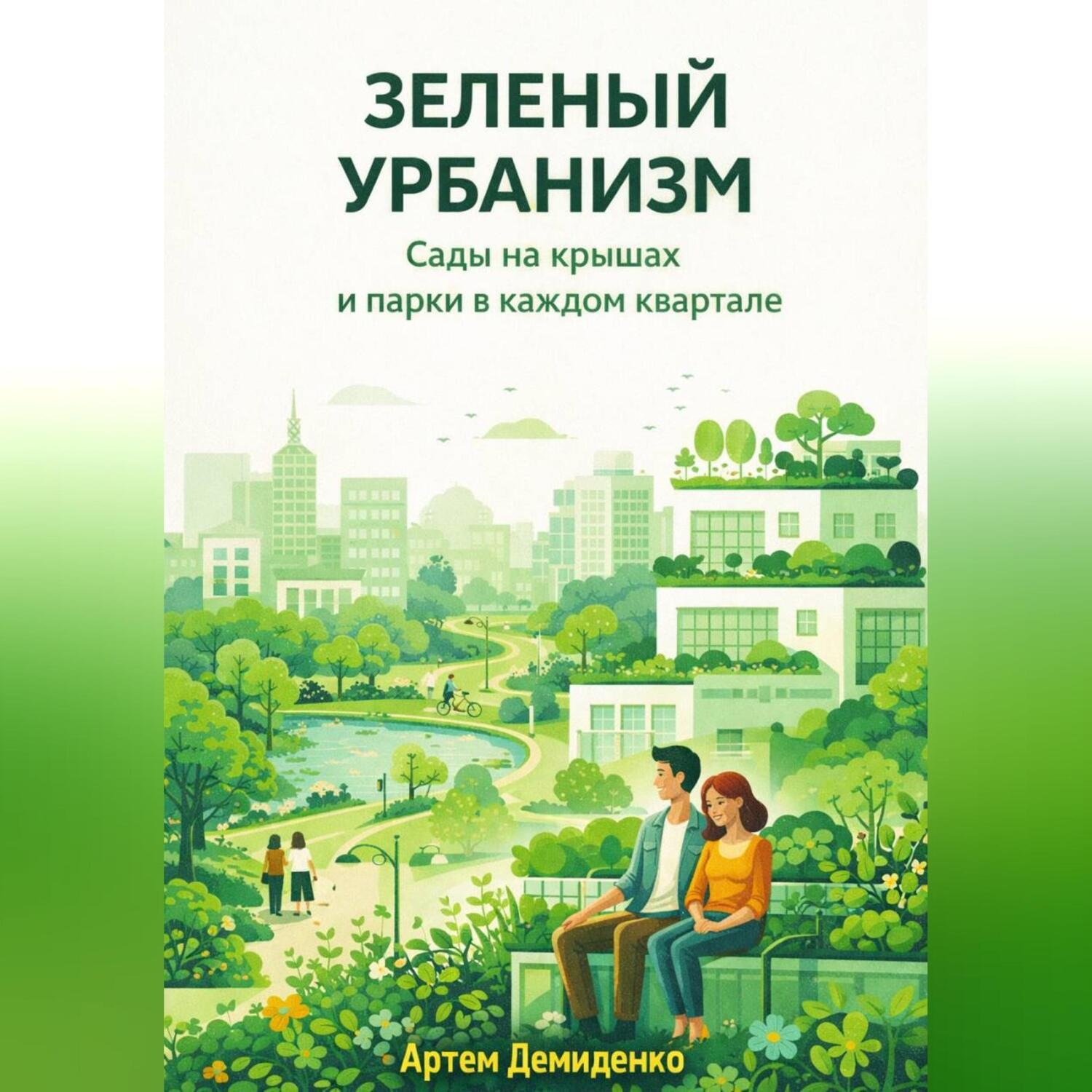 Обложка книги «Зеленый урбанизм: Сады на крышах и парки в каждом квартале»