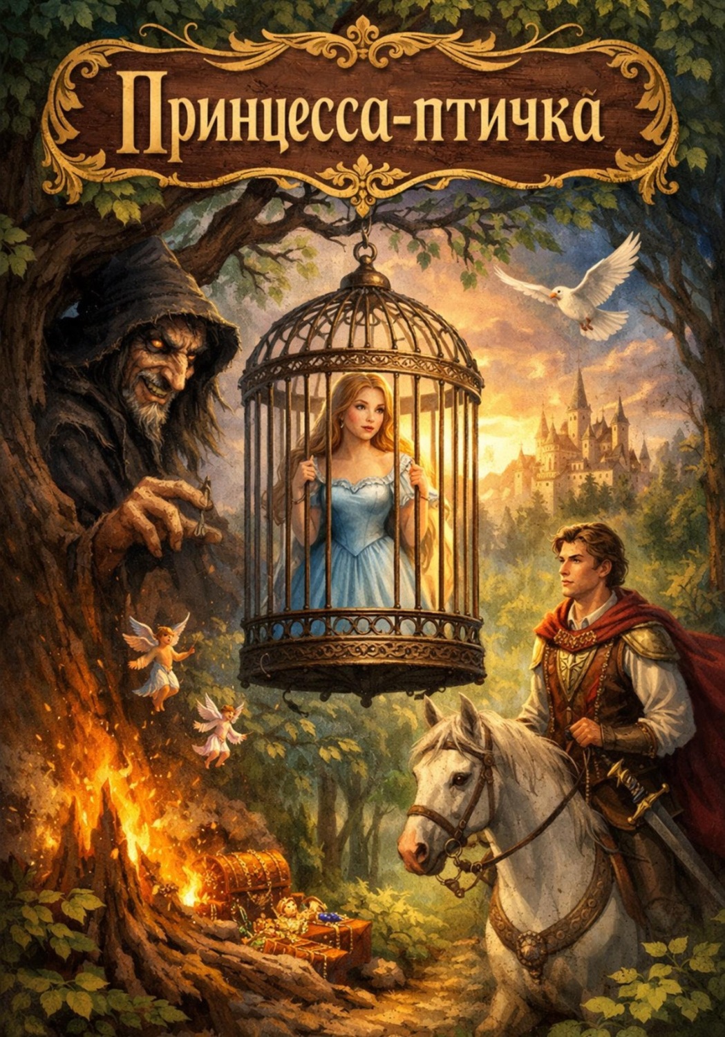 Обложка книги «Принцесса-птичка»