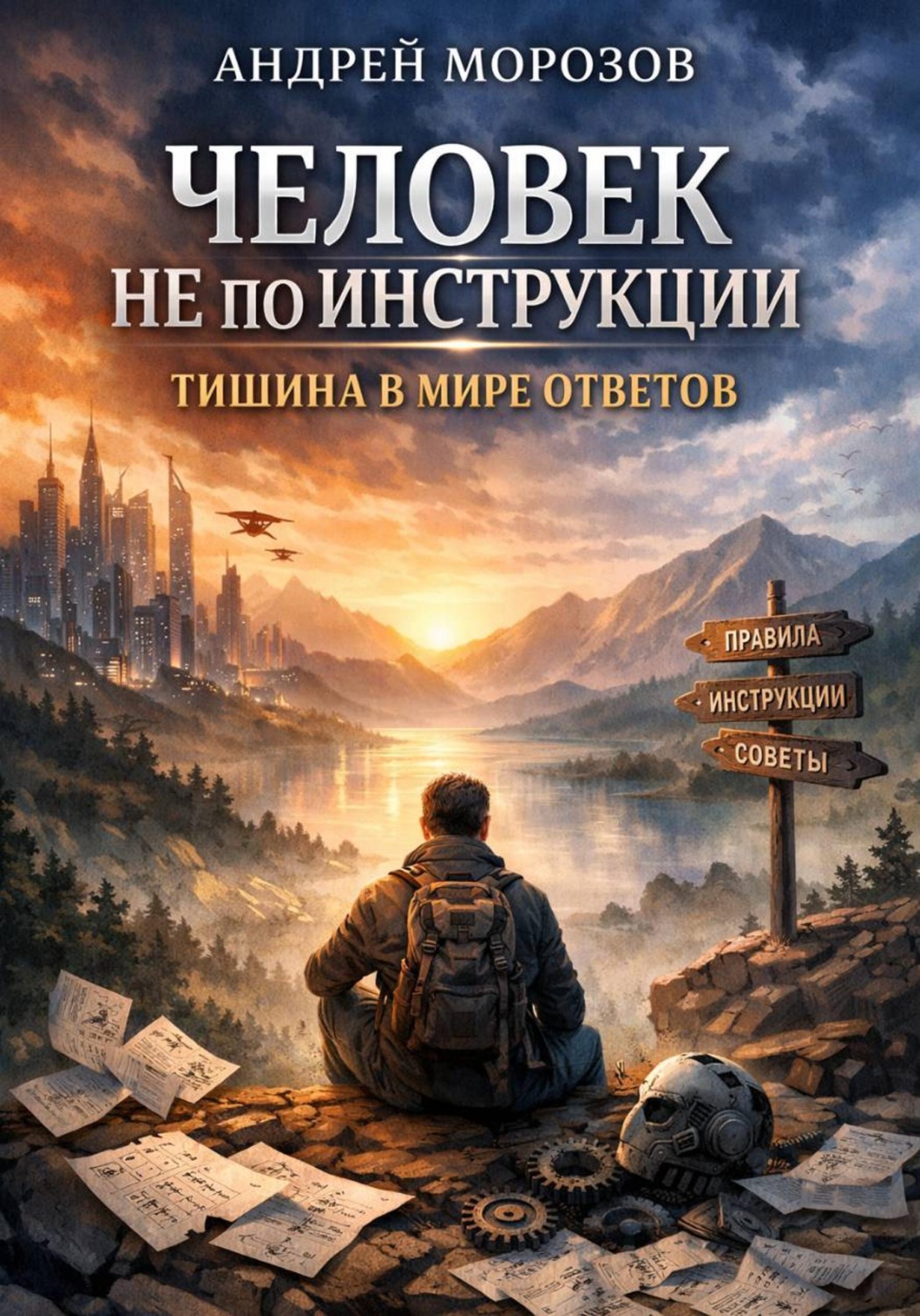 Обложка книги «Человек не по инструкции. Тишина в мире ответов»