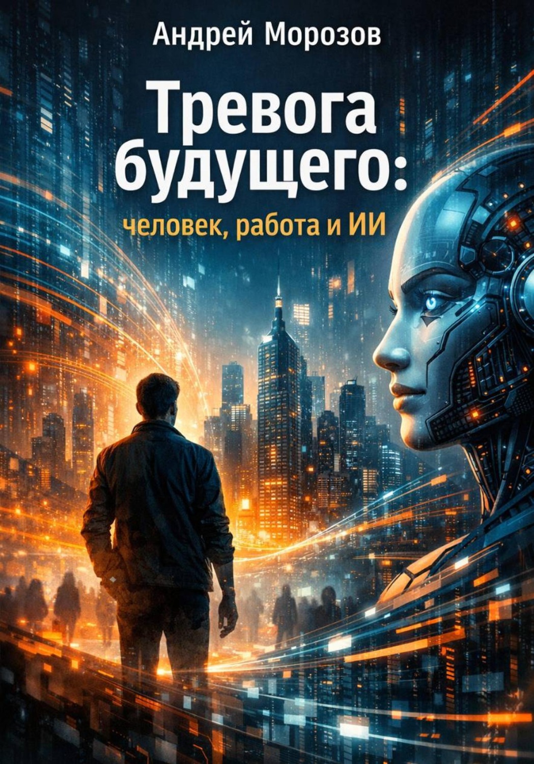 Обложка книги «Тревога будущего: человек, работа и ИИ»