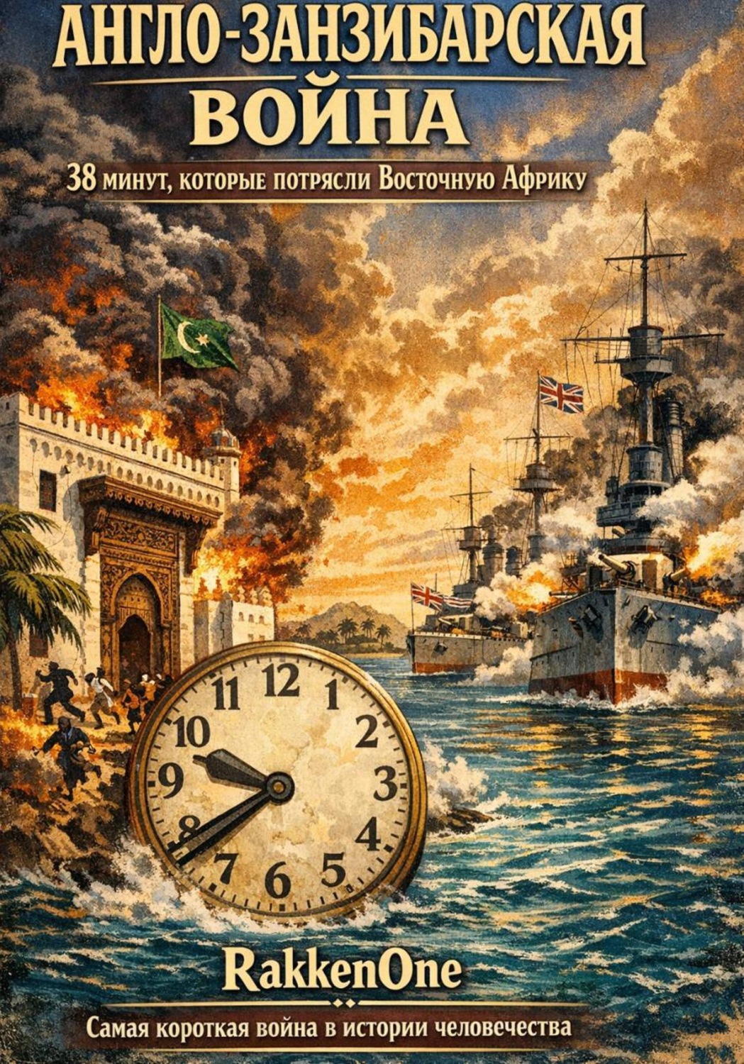Обложка книги «Англо-занзибарская война: 38 минут, которые потрясли Восточную Африку»