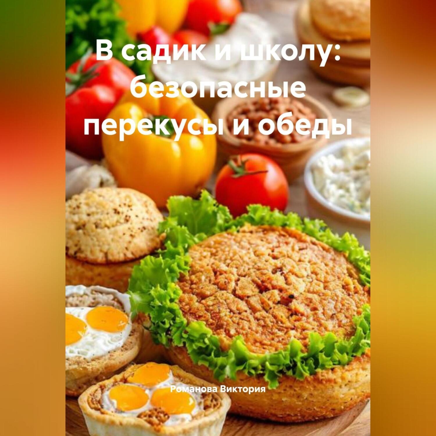 Обложка книги «В садик и школу: безопасные перекусы и обеды»