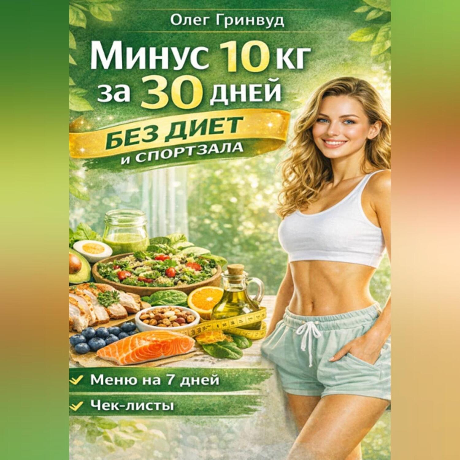 Обложка книги «Минус 10 кг за 30 дней без диет и спортзала»
