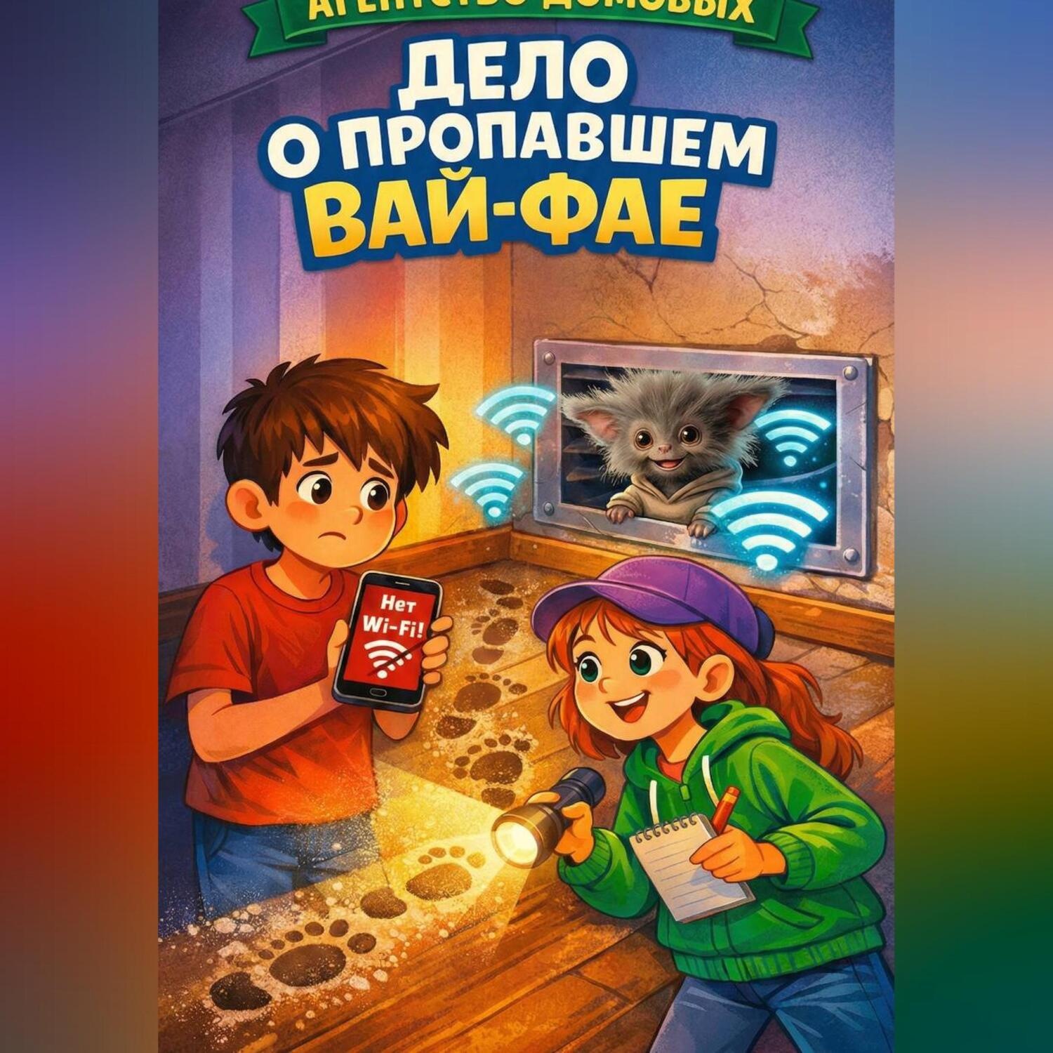 Обложка книги «Агентство домовых : Дело о пропавшем вай-фае»