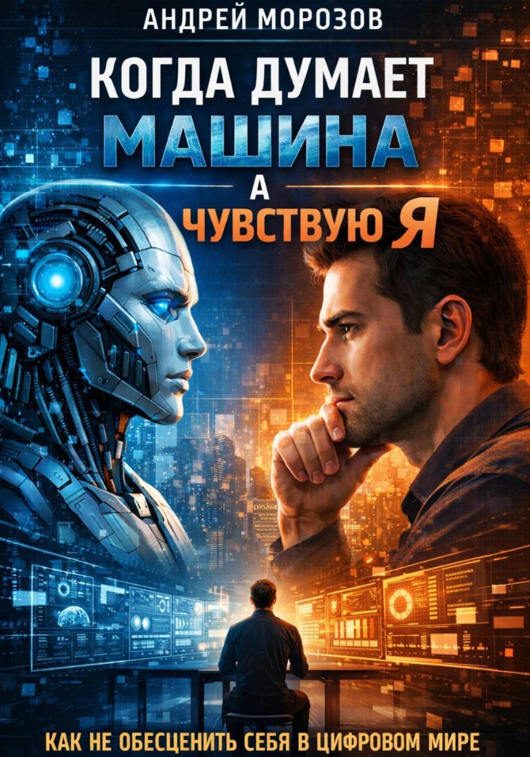Обложка книги «Когда думает машина, а чувствую я: как не обесценить себя в цифровом мире»
