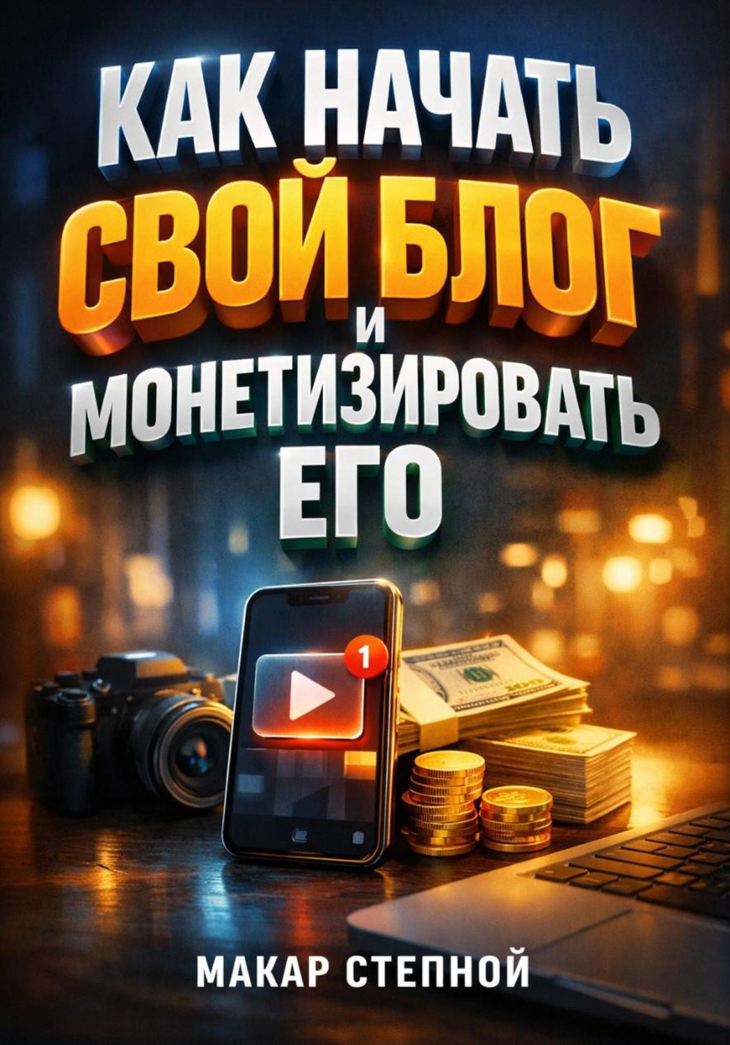 Обложка книги «Как Начать Свой Блог и Монетизировать Его»