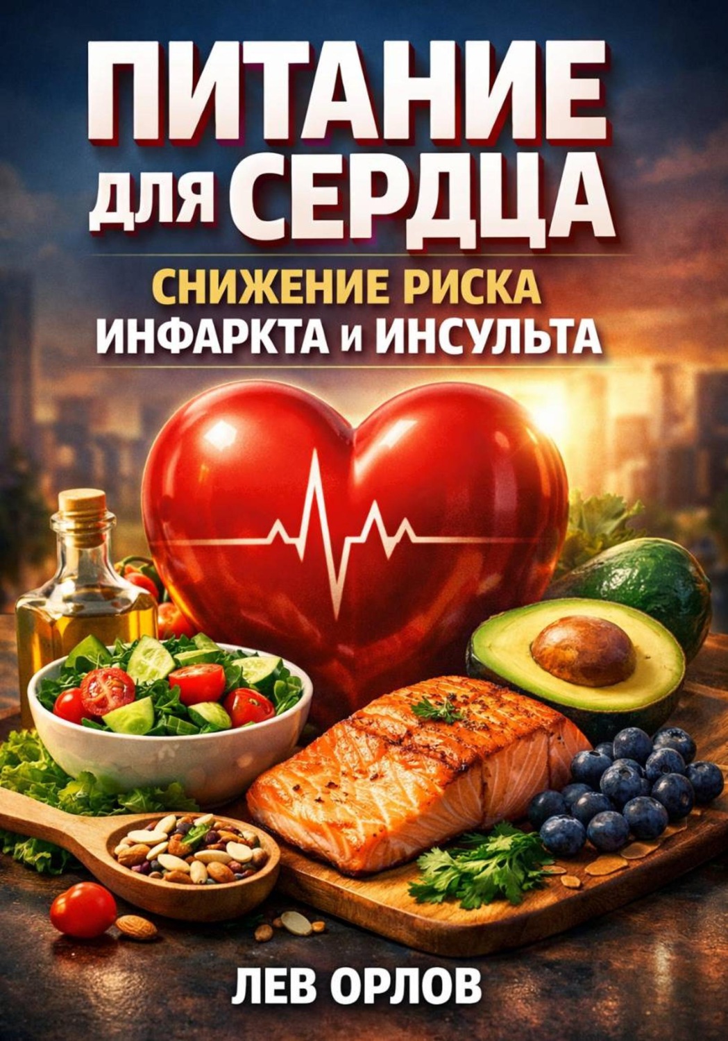 Обложка книги «Питание для Сердца. Снижение Риска Инфаркта и Инсульта»