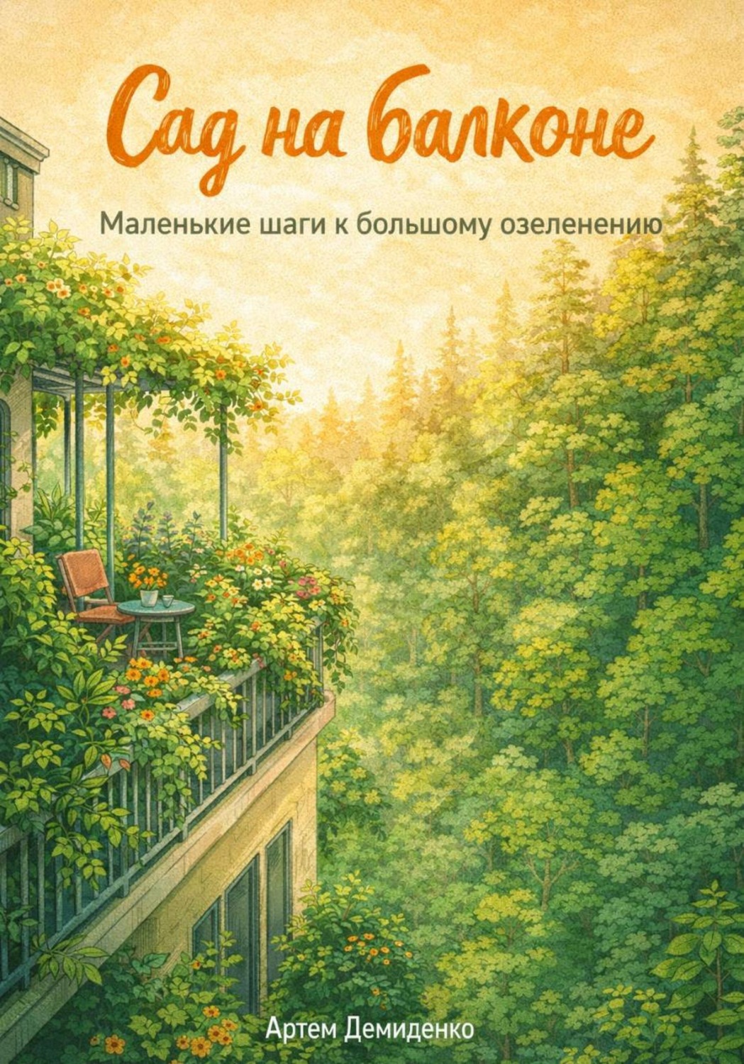Обложка книги «Сад на балконе: Маленькие шаги к большому озеленению»
