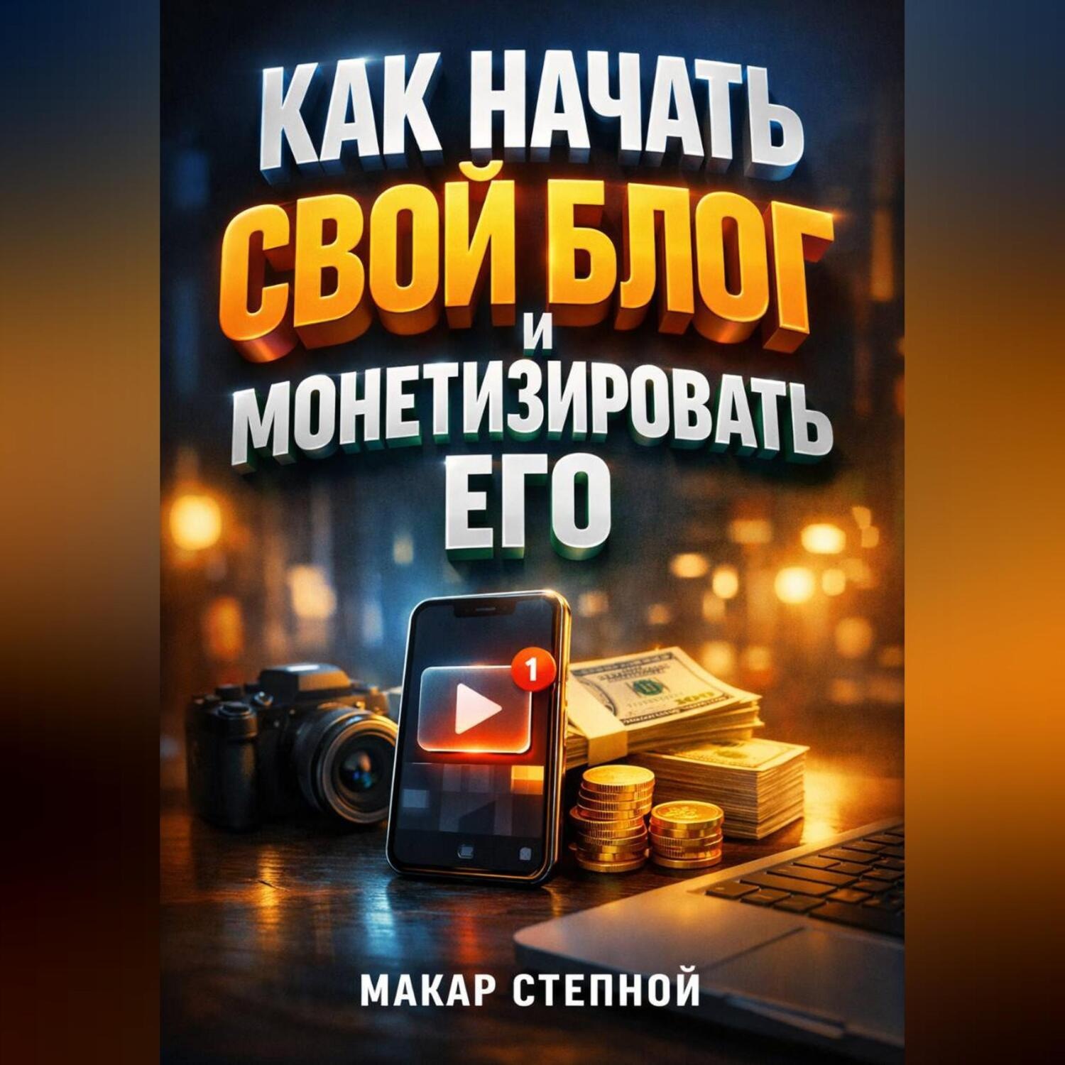 Обложка книги «Как Начать Свой Блог и Монетизировать Его»
