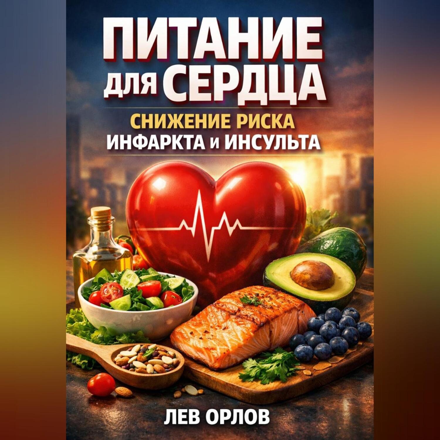 Обложка книги «Питание для Сердца. Снижение Риска Инфаркта и Инсульта»