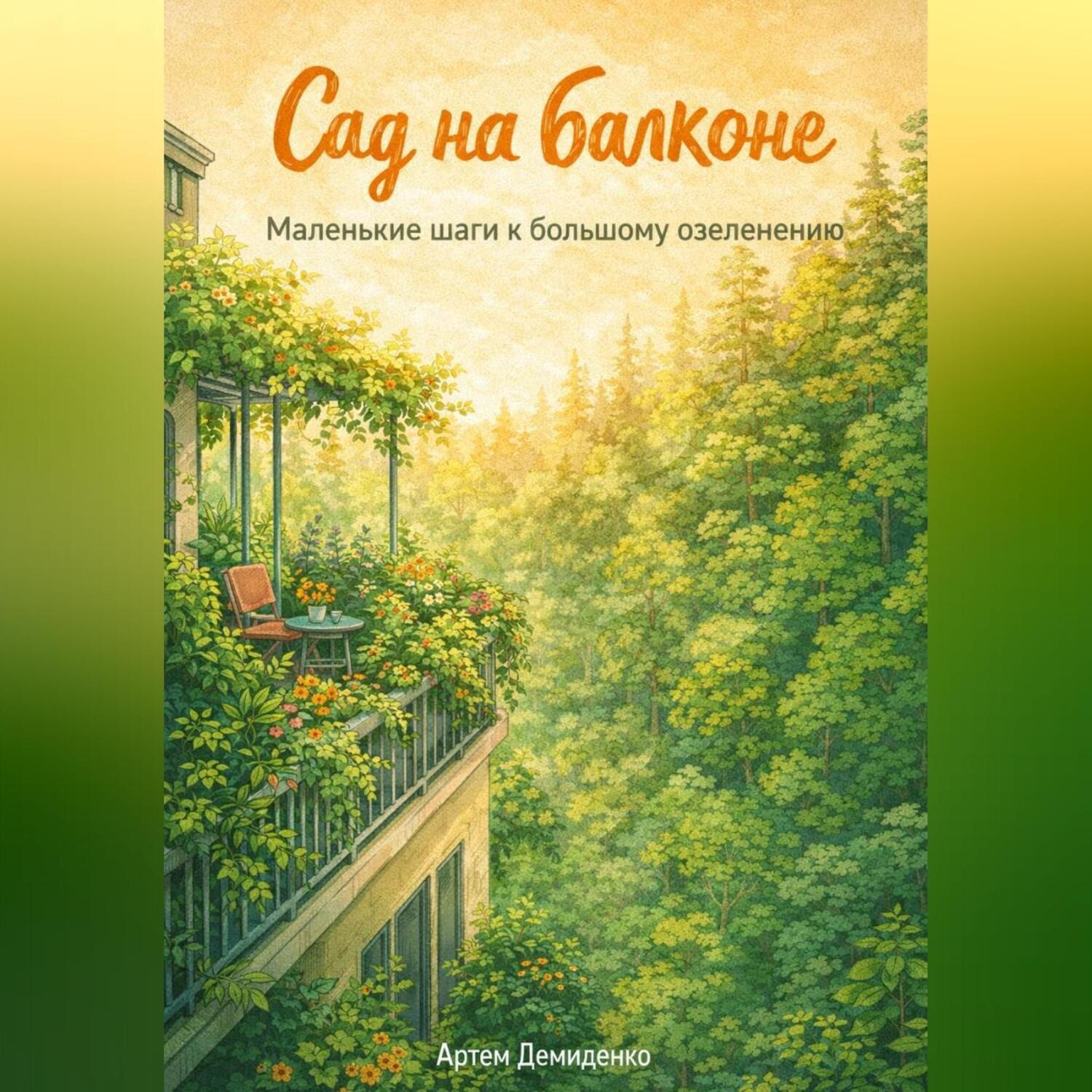 Обложка книги «Сад на балконе: Маленькие шаги к большому озеленению»