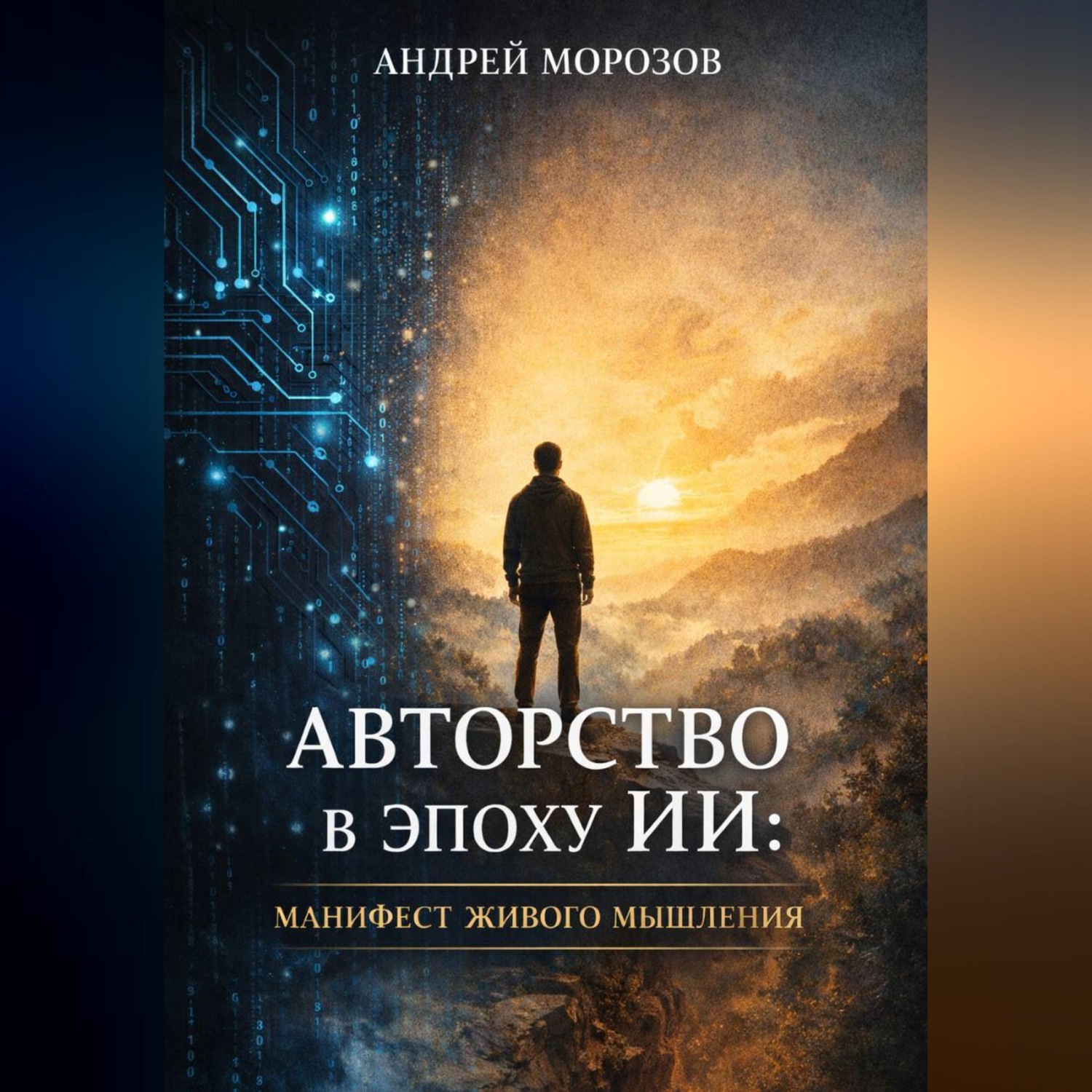 Обложка книги «Авторство в эпоху ИИ:манифест живого мышления»