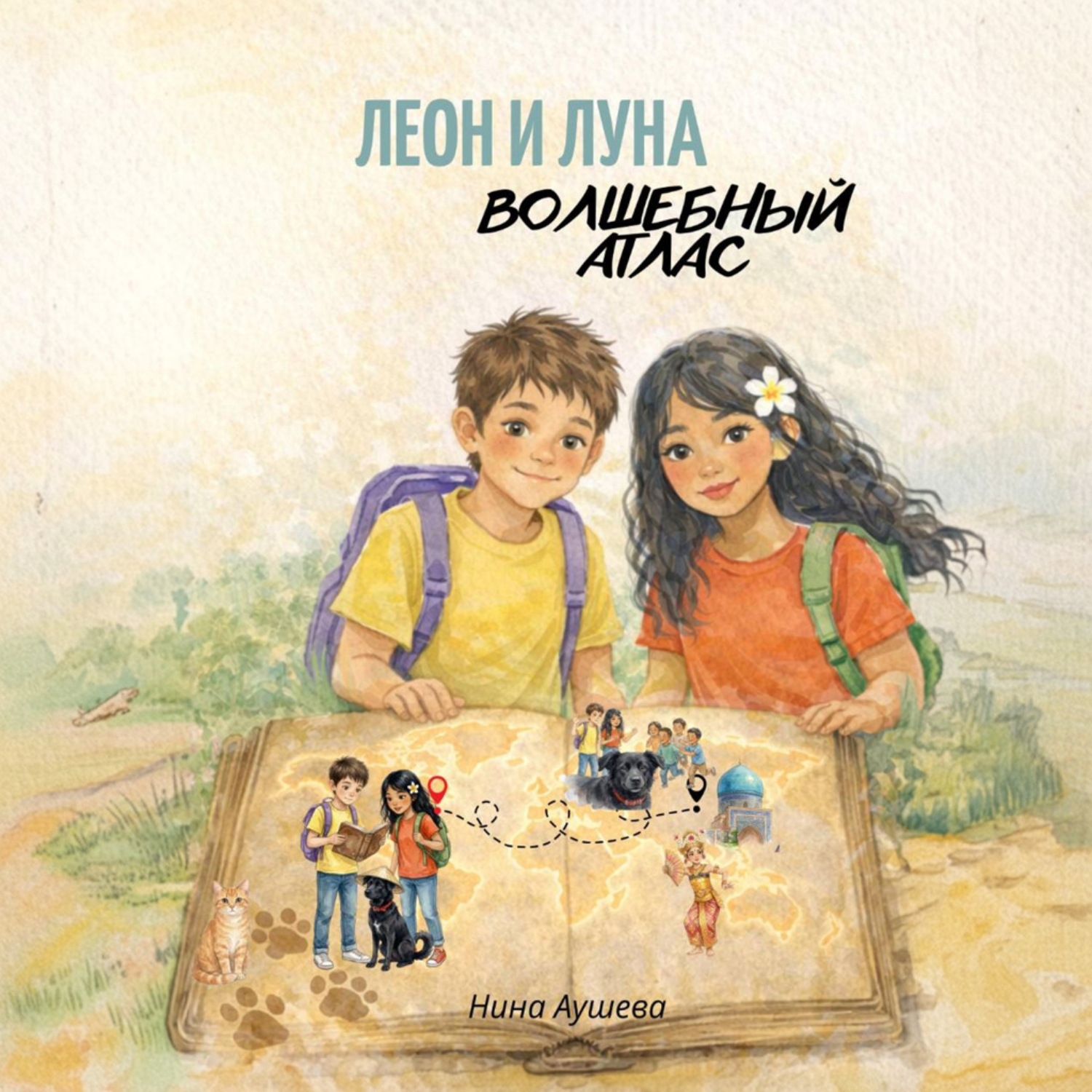 Обложка книги «Леон и Луна. Волшебный атлас»