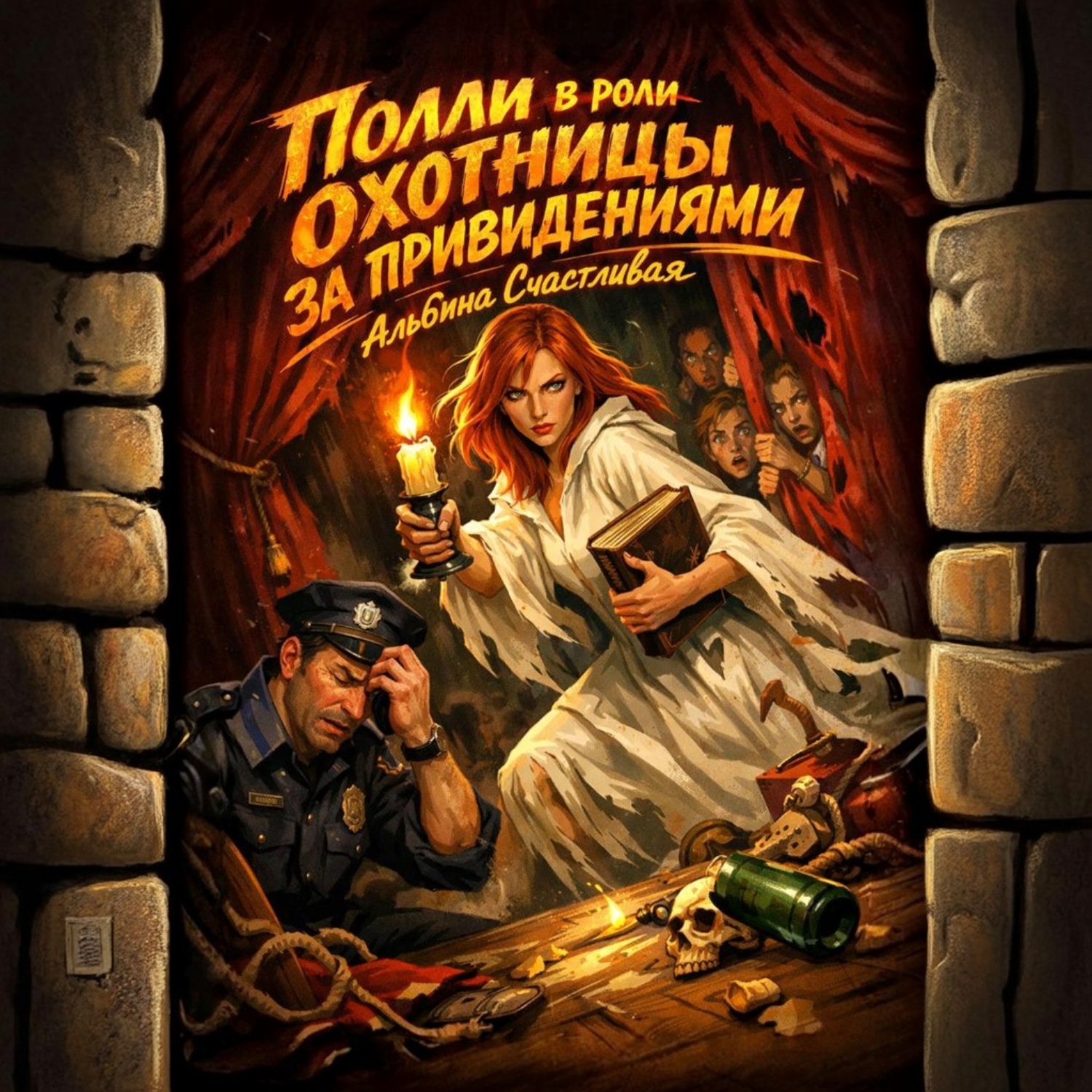 Обложка книги «Полли в роли охотницы за привидениями»