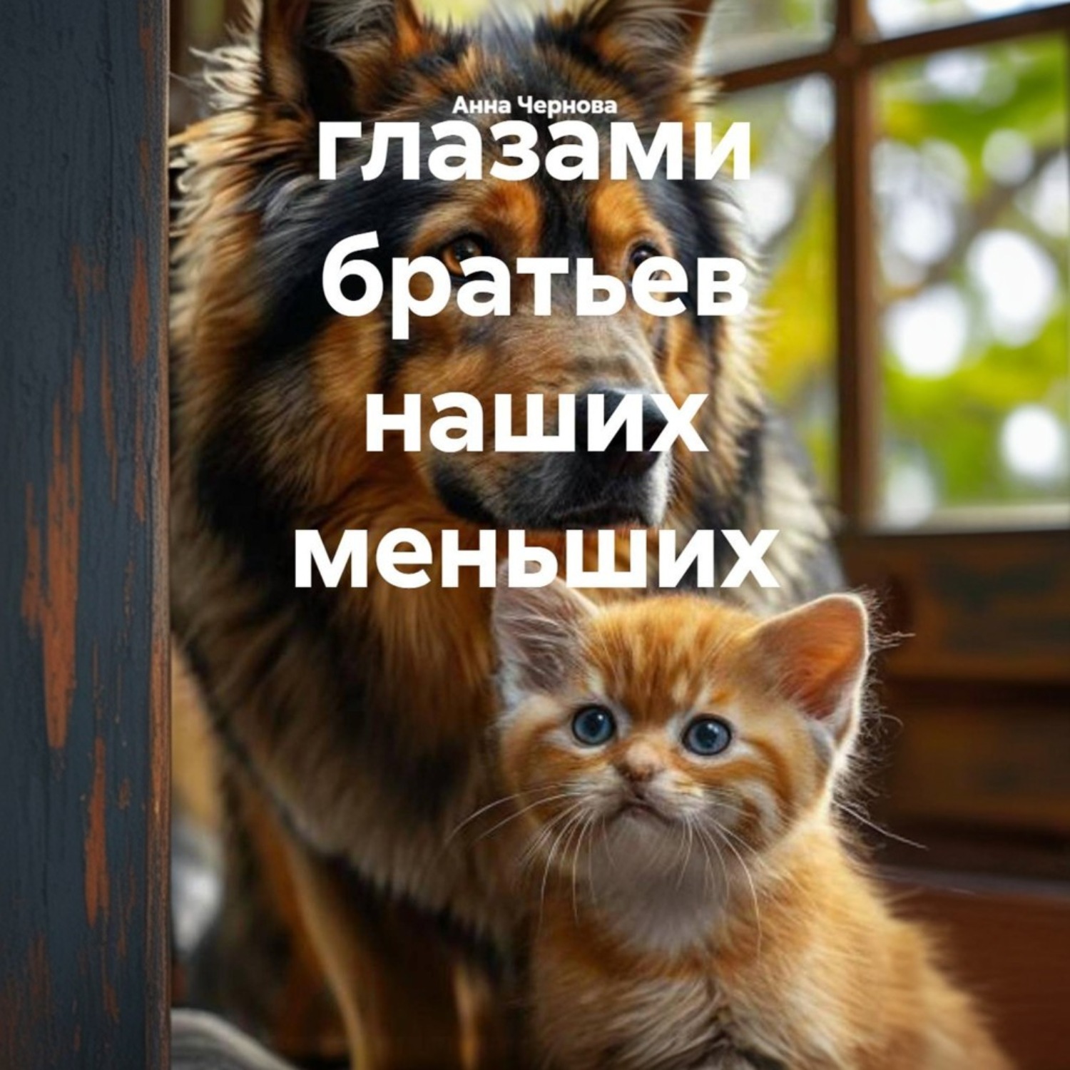 Обложка книги «глазами братьев наших меньших»