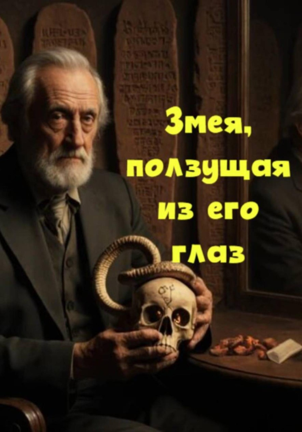 Обложка книги «Змея, ползущая из его глаз»