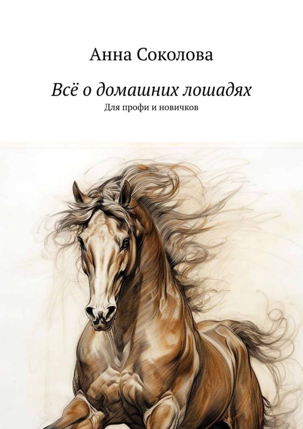 Обложка книги «Всё о домашних лошадях. Для профи и новичков»