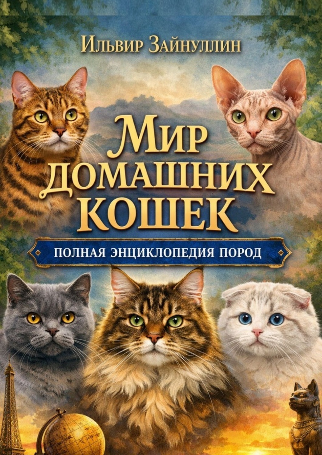 Обложка книги «Мир домашних кошек. Полная энциклопедия пород»