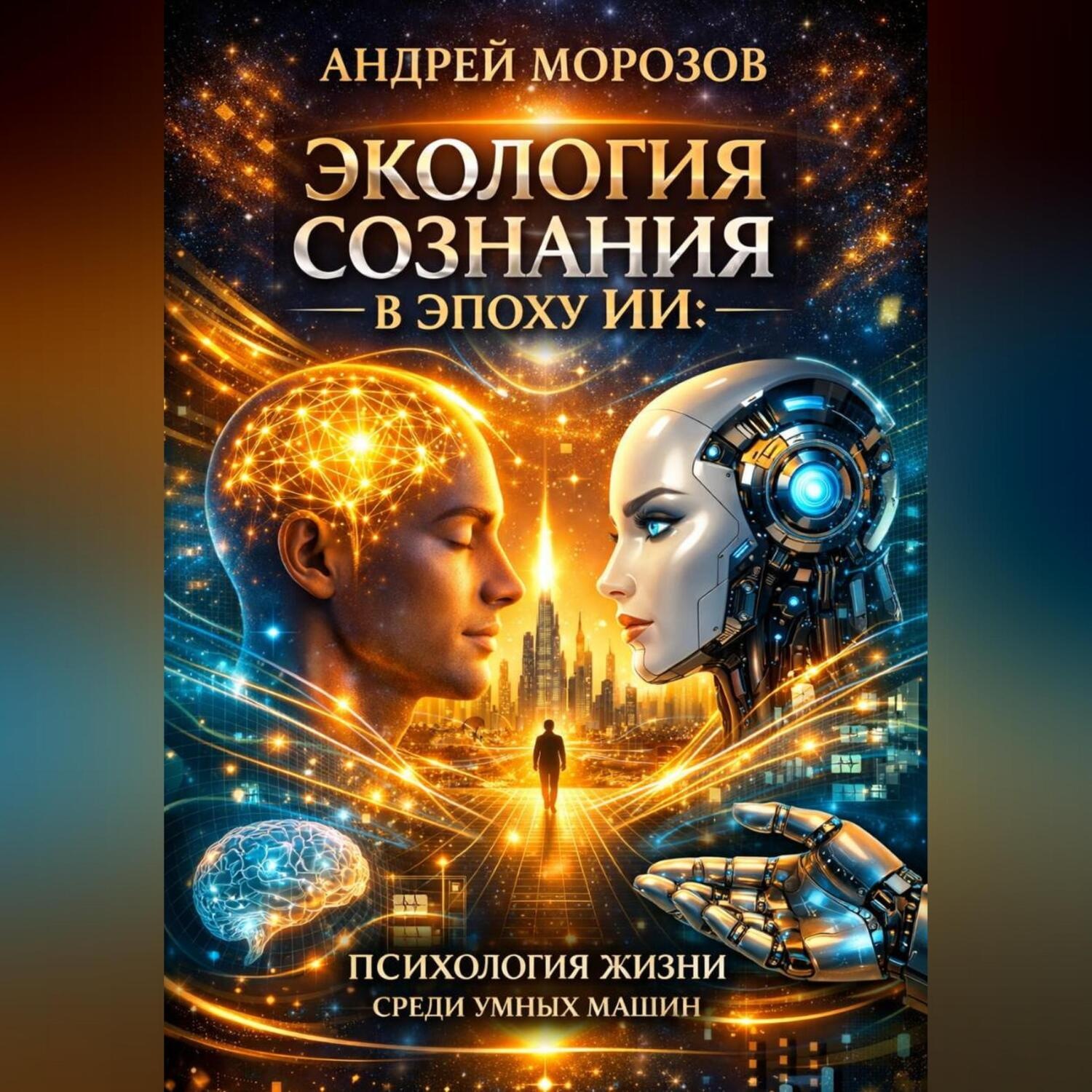 Обложка книги «Экология сознания в эпоху ИИ:психология жизни среди умных машин»