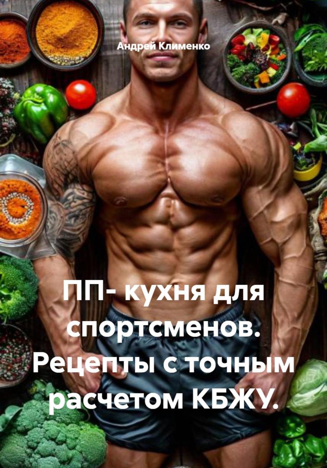 Обложка книги «ПП- кухня для спортсменов. Рецепты с точным расчетом КБЖУ»