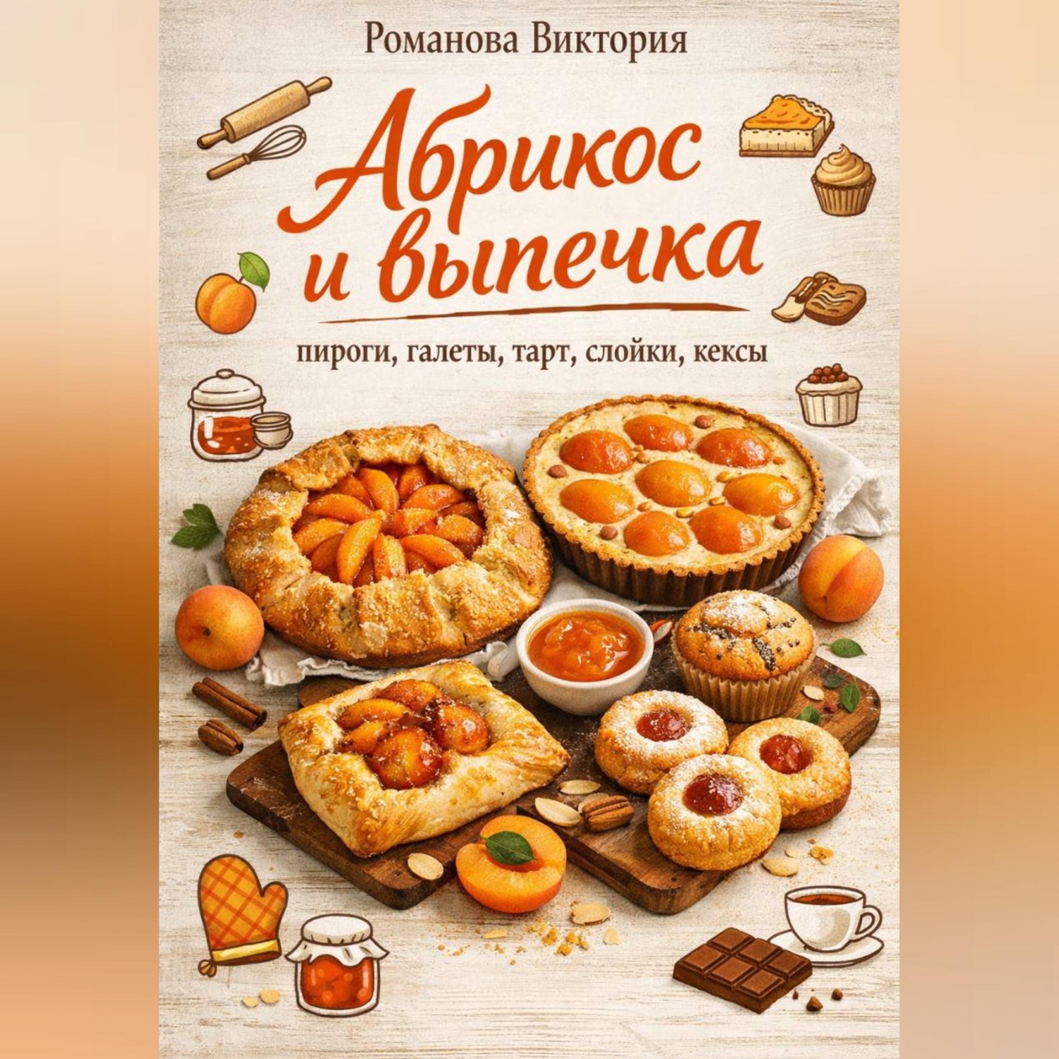 Обложка книги «Абрикос и выпечка: пироги, галеты, тарт, слойки, кексы»