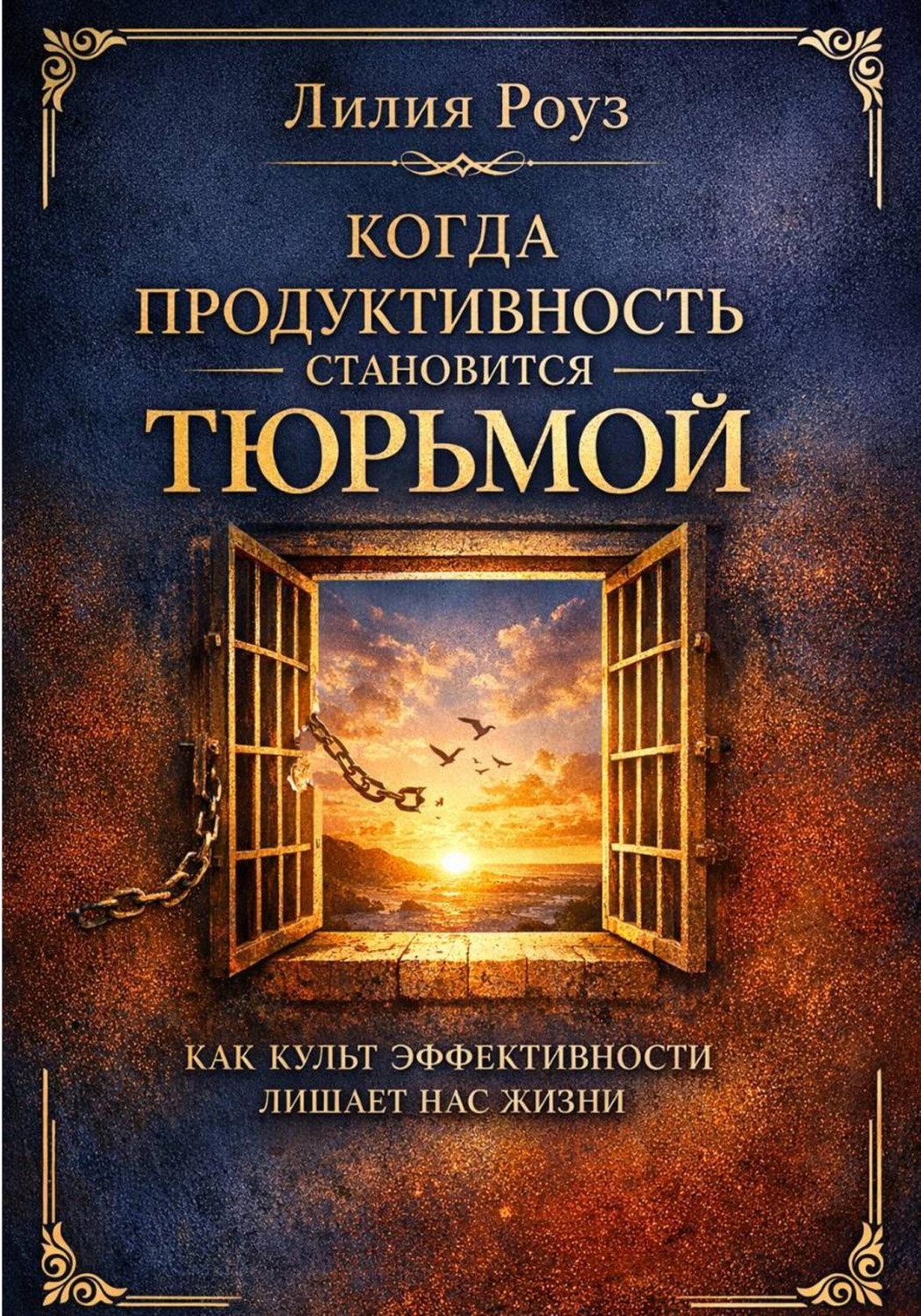Обложка книги «Когда продуктивность становится тюрьмой: как культ эффективности лишает нас жизни»