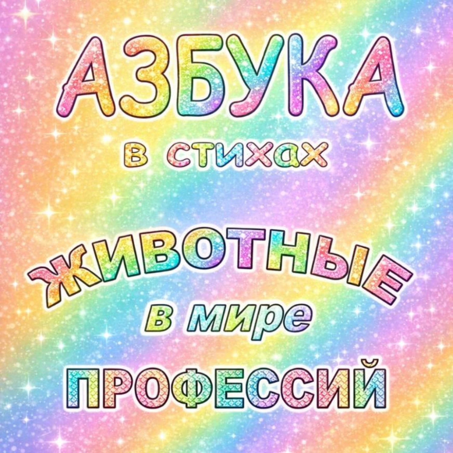 Обложка книги «Азбука в стихах Животные в мире профессий»