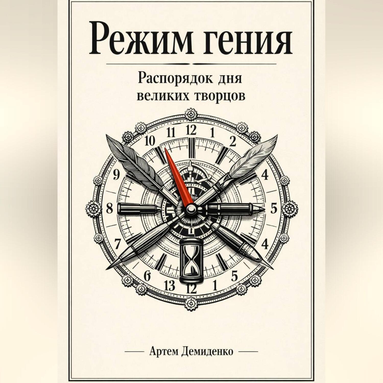 Обложка книги «Режим гения: Распорядок дня великих творцов»