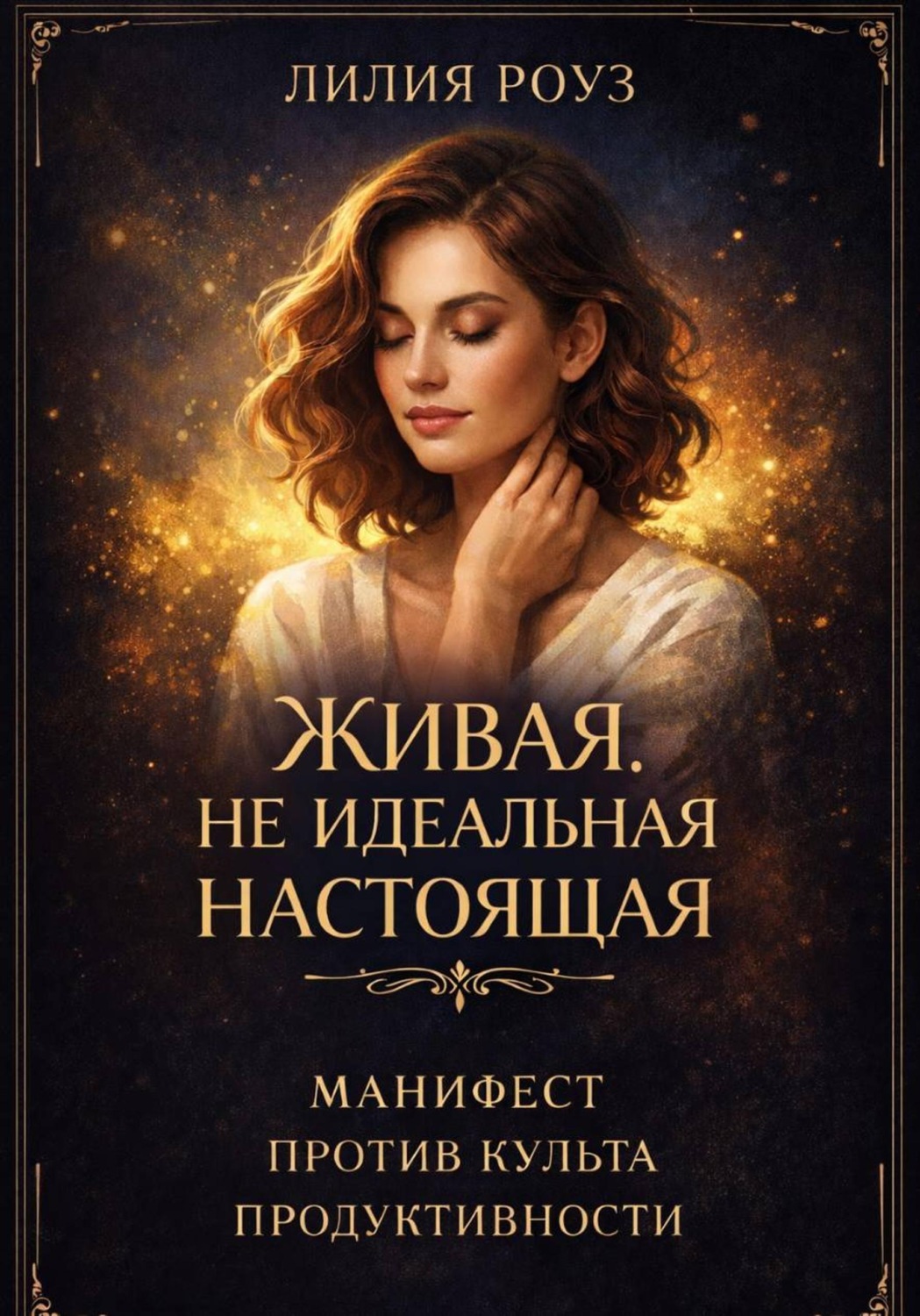 Обложка книги «Живая. Не идеальная. Настоящая. Манифест против культа продуктивности»