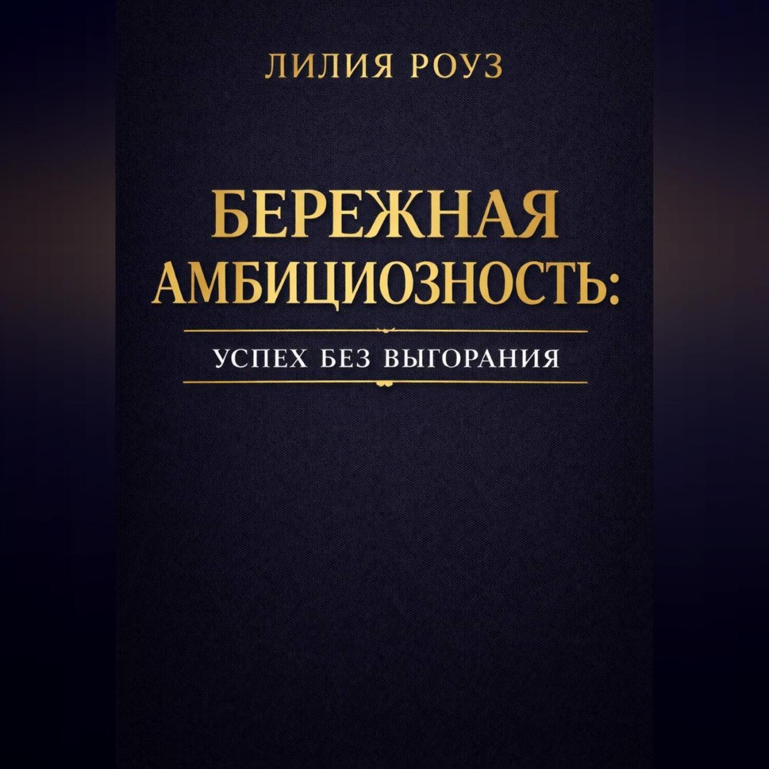 Обложка книги «Бережная амбициозность: успех без выгорания»