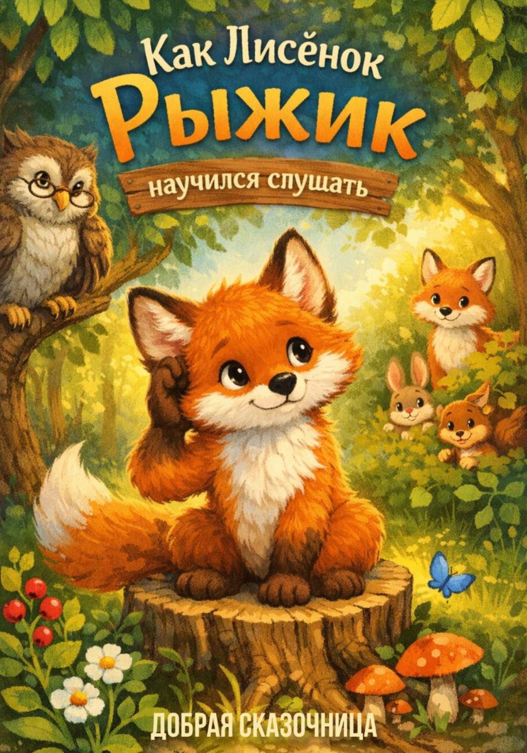 Обложка книги «Как лисёнок Рыжик научился слушать»