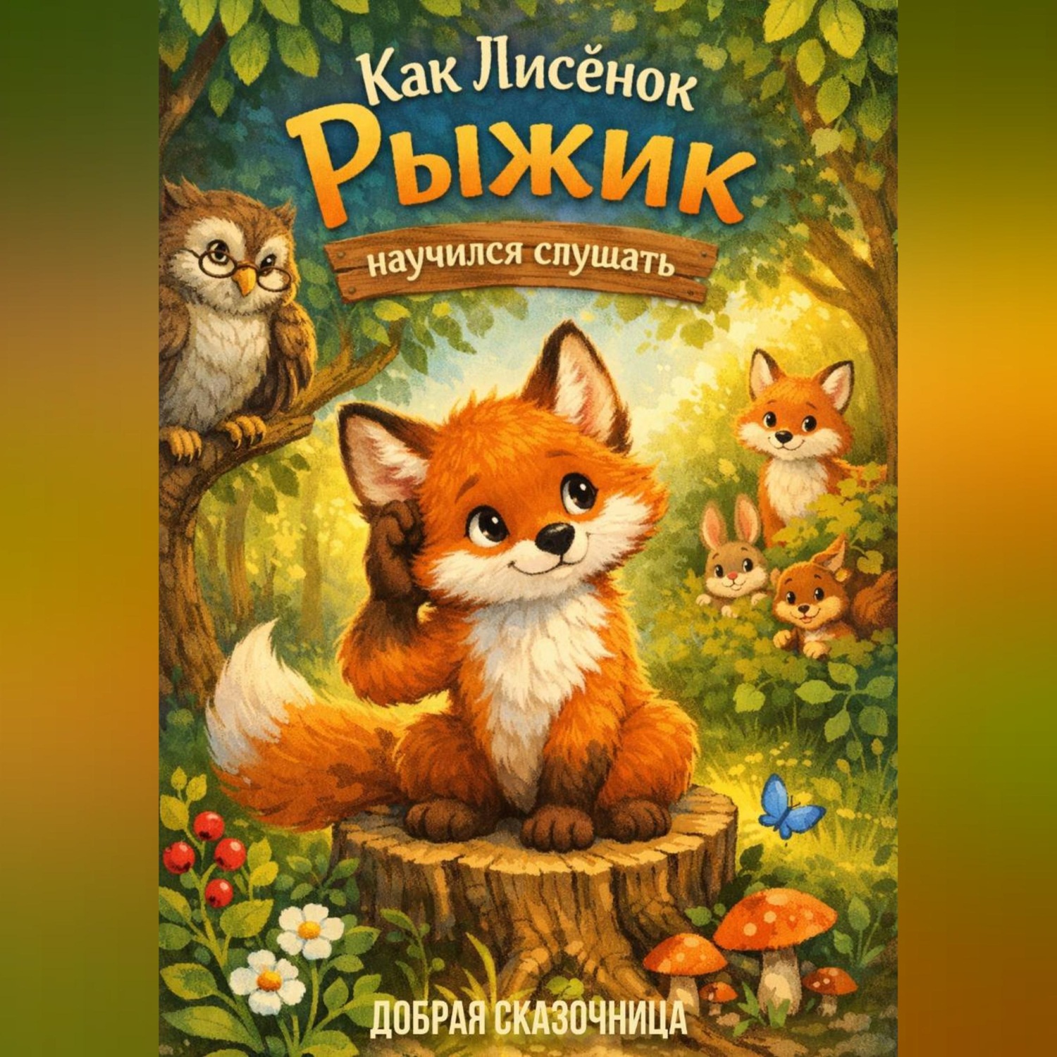 Обложка книги «Как лисёнок Рыжик научился слушать»