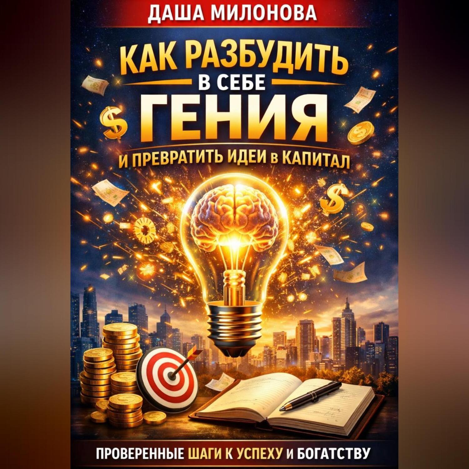 Обложка книги «Как разбудить в себе гения и превратить идеи в капитал»