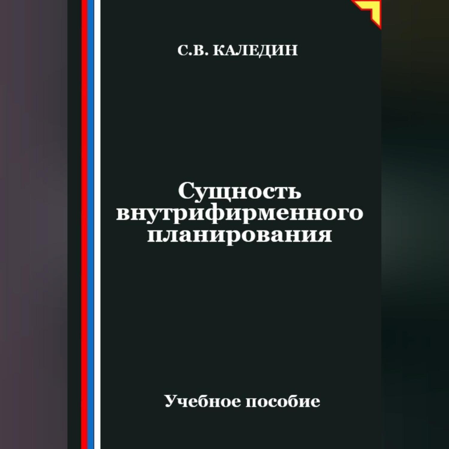 Обложка книги «Сущность внутрифирменного планирования»