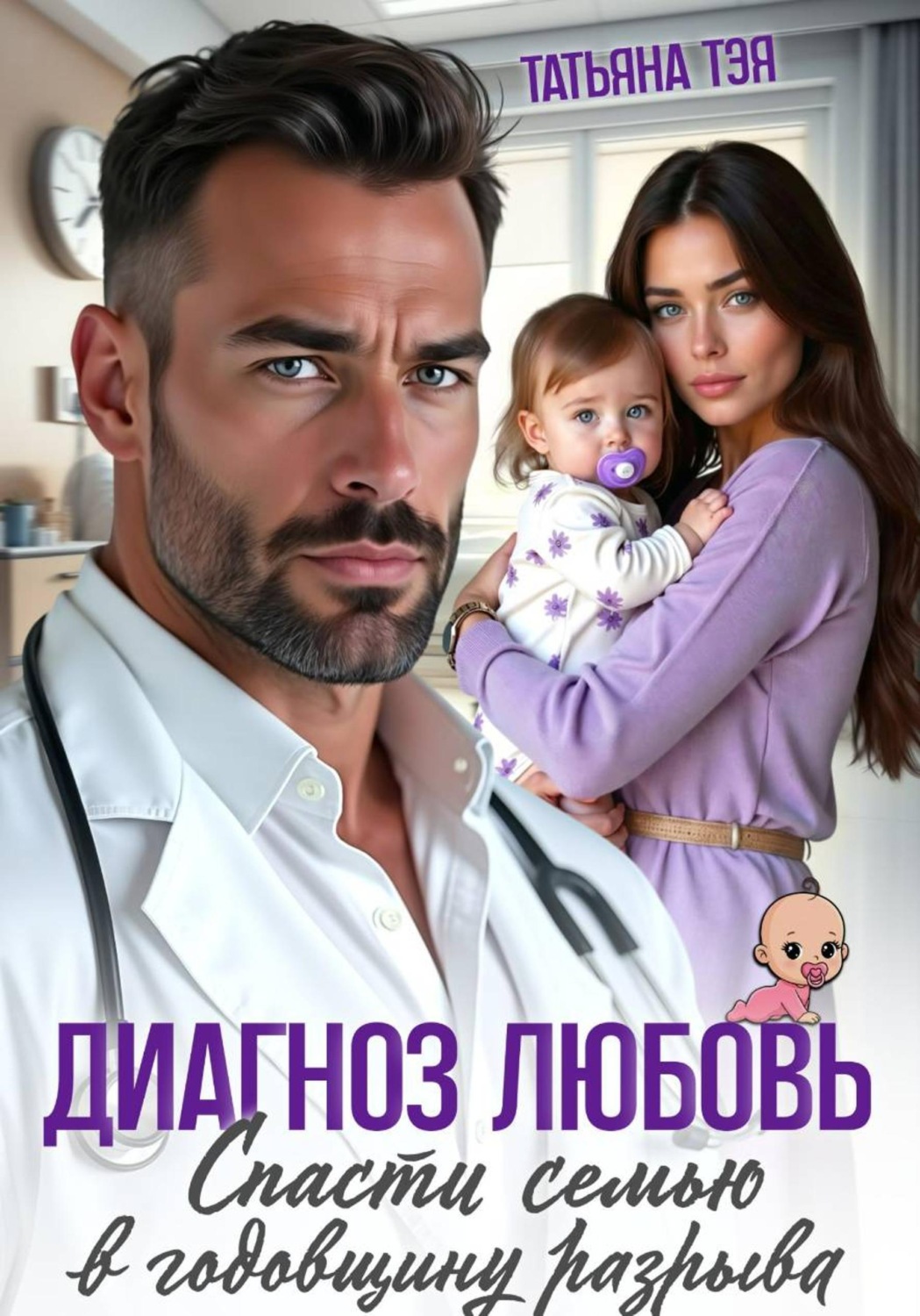 Обложка книги «Диагноз любовь. Спасти семью в годовщину разрыва»