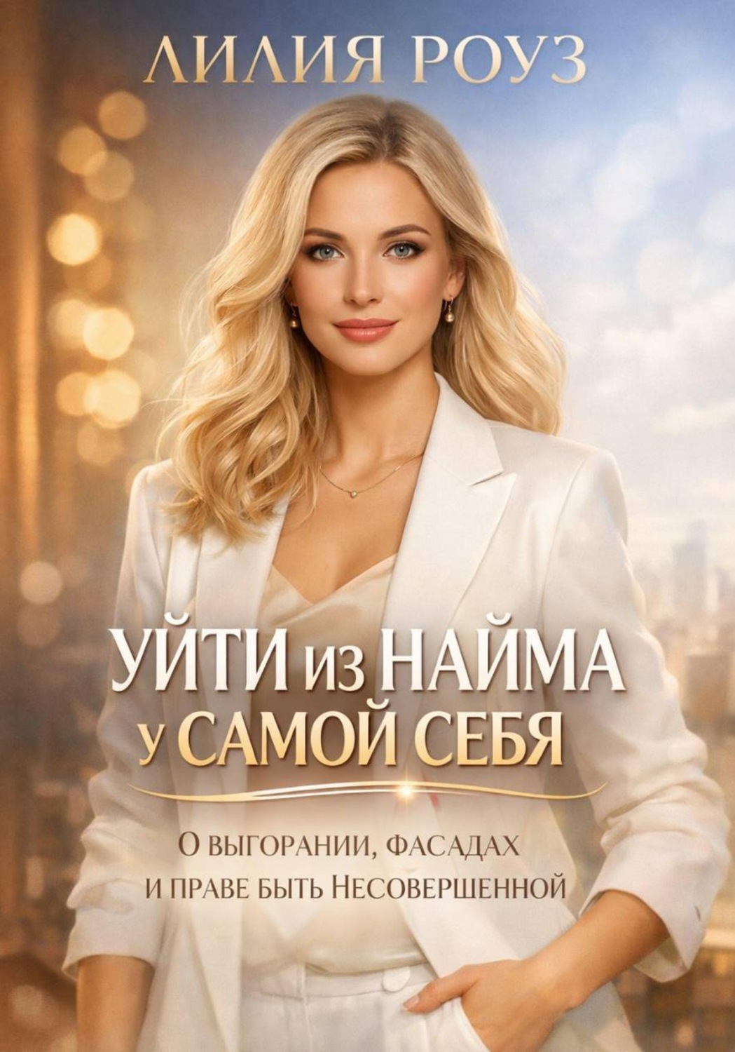 Обложка книги «Уйти из найма у самой себя: о выгорании, фасадах и праве быть несовершенной»
