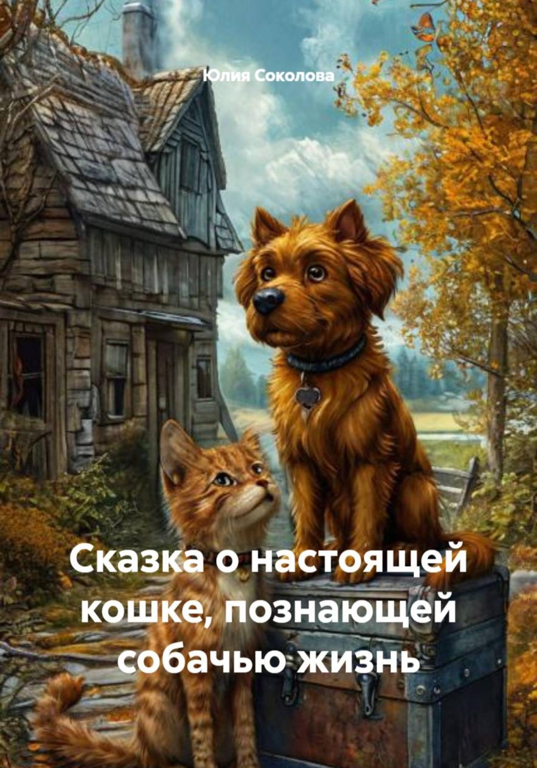 Обложка книги «Сказка о настоящей кошке, познающей собачью жизнь»