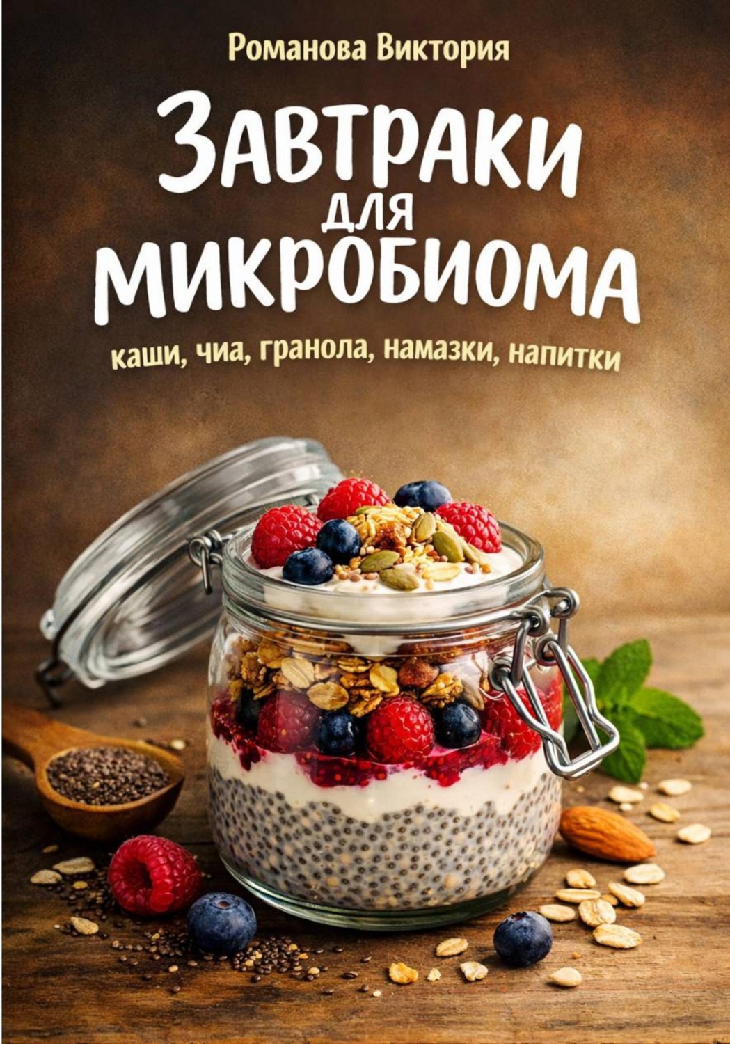 Обложка книги «Завтраки для микробиома: каши, чиа, гранола, намазки, напитки»