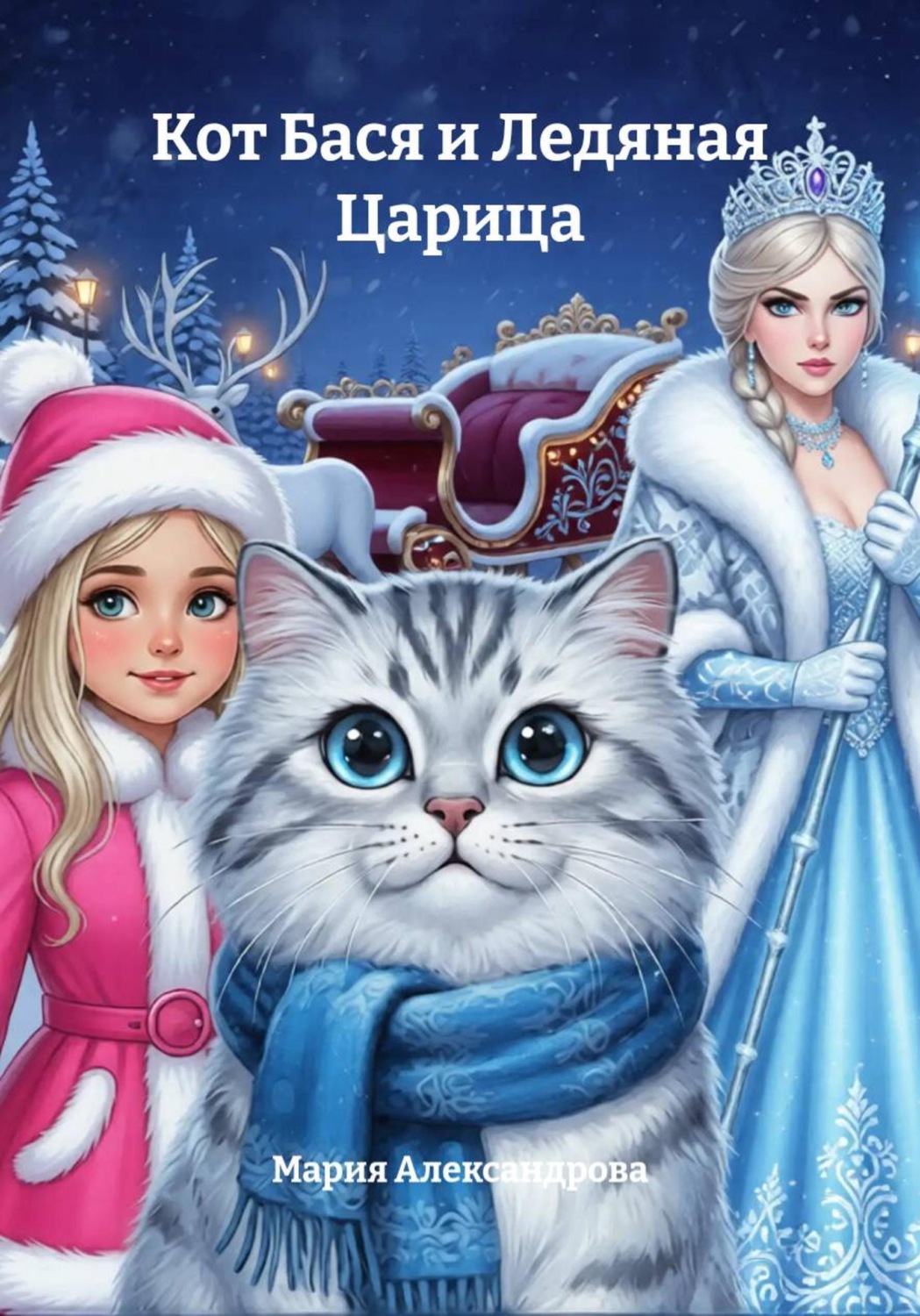 Обложка книги «Кот Бася и Ледяная Царица»