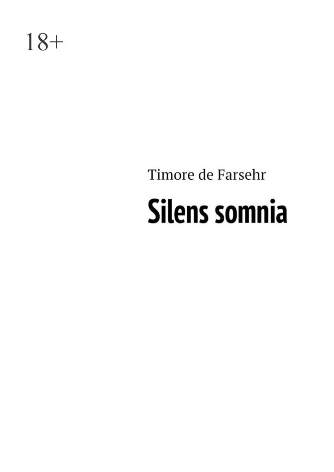 Обложка книги «Silens somnia»