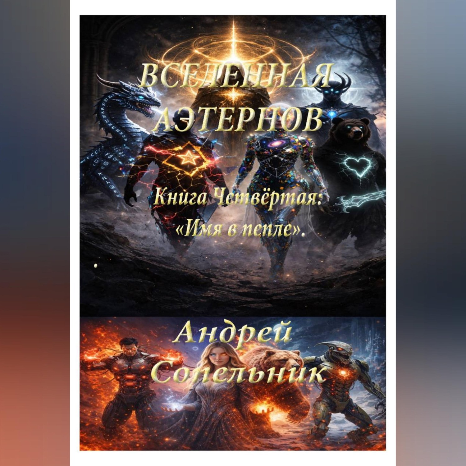 Обложка книги «Вселенная Аэтернов. Книга 4: «Имя в пепле»»