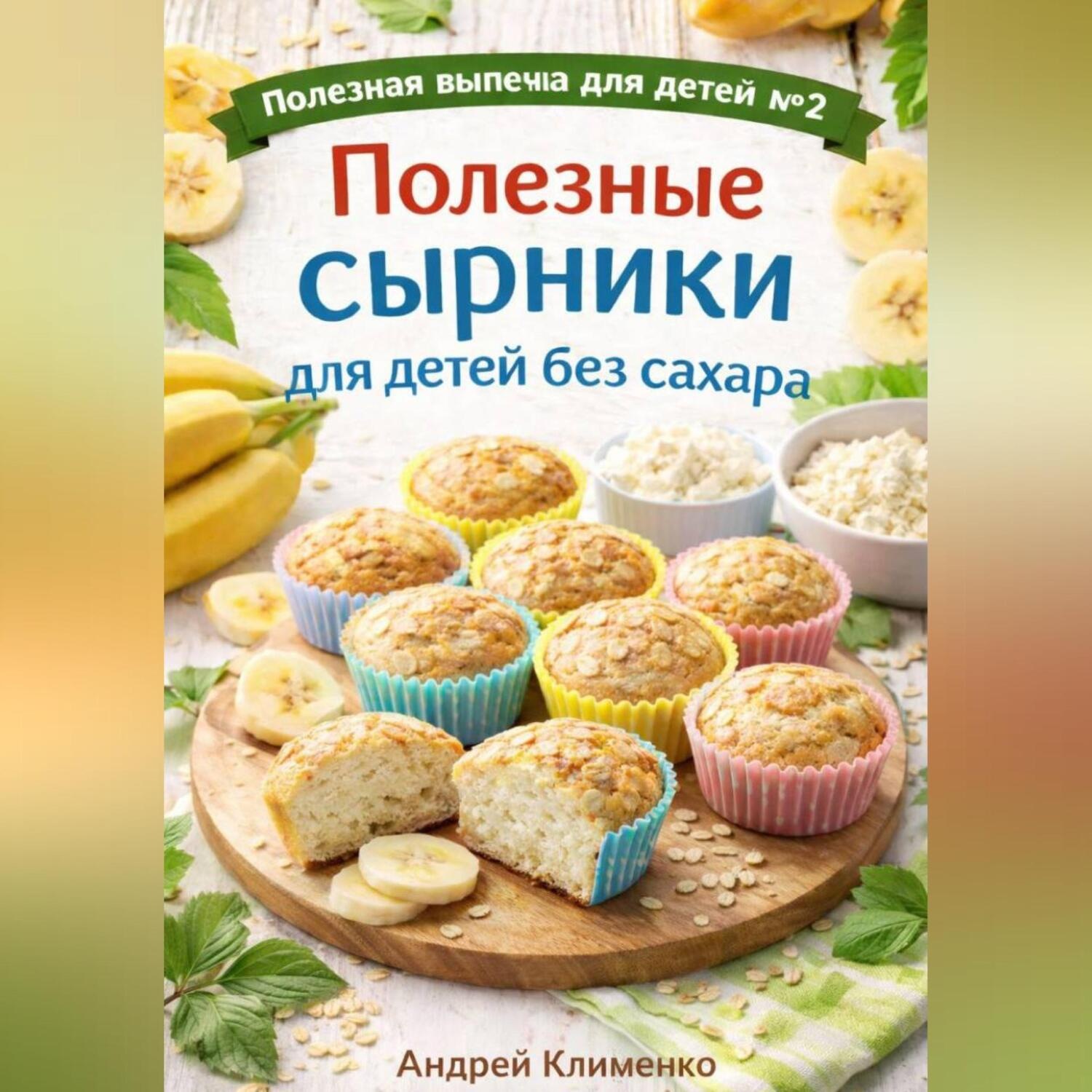 Обложка книги «Полезные сырники для детей без сахара.»