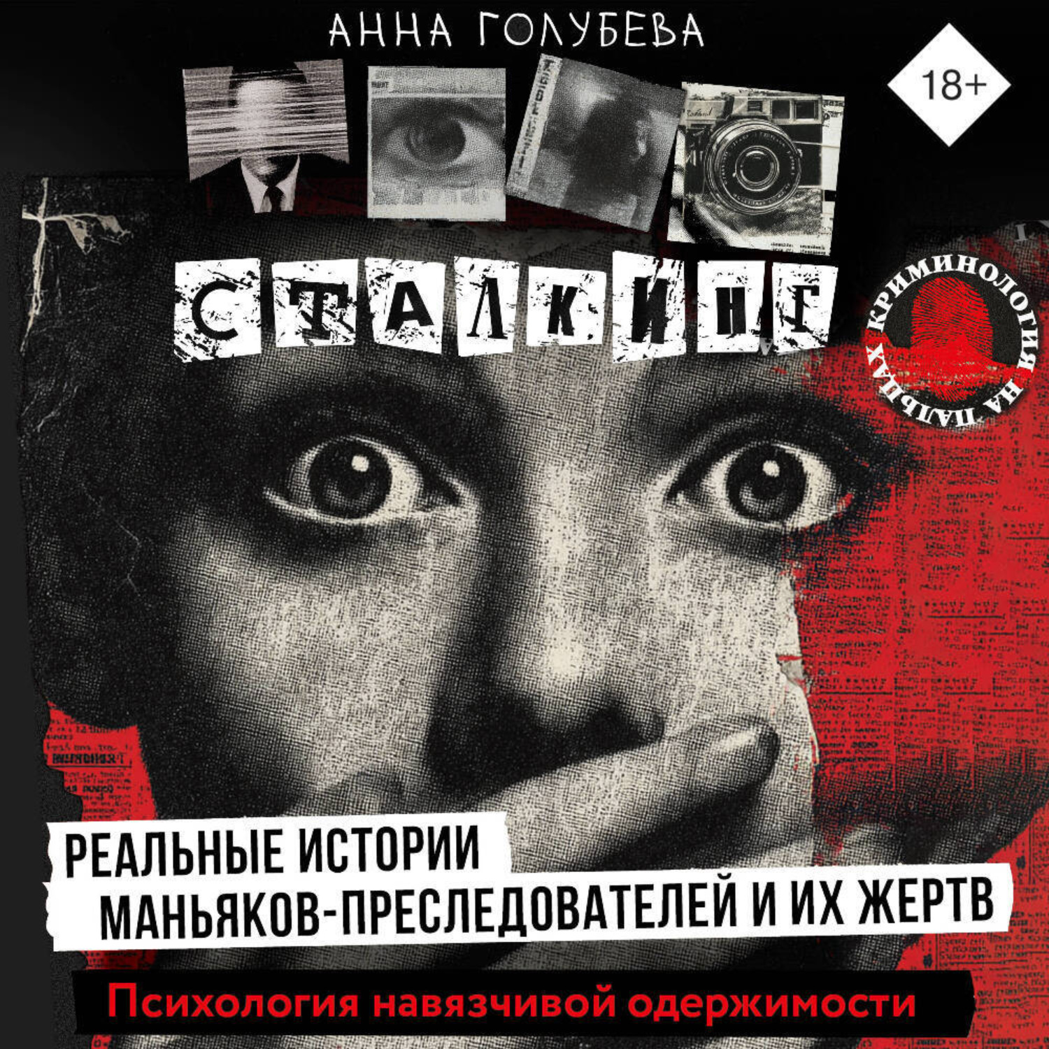 Обложка книги «Сталкинг. Реальные истории маньяков-преследователей и их жертв. Психология навязчивой одержимости»