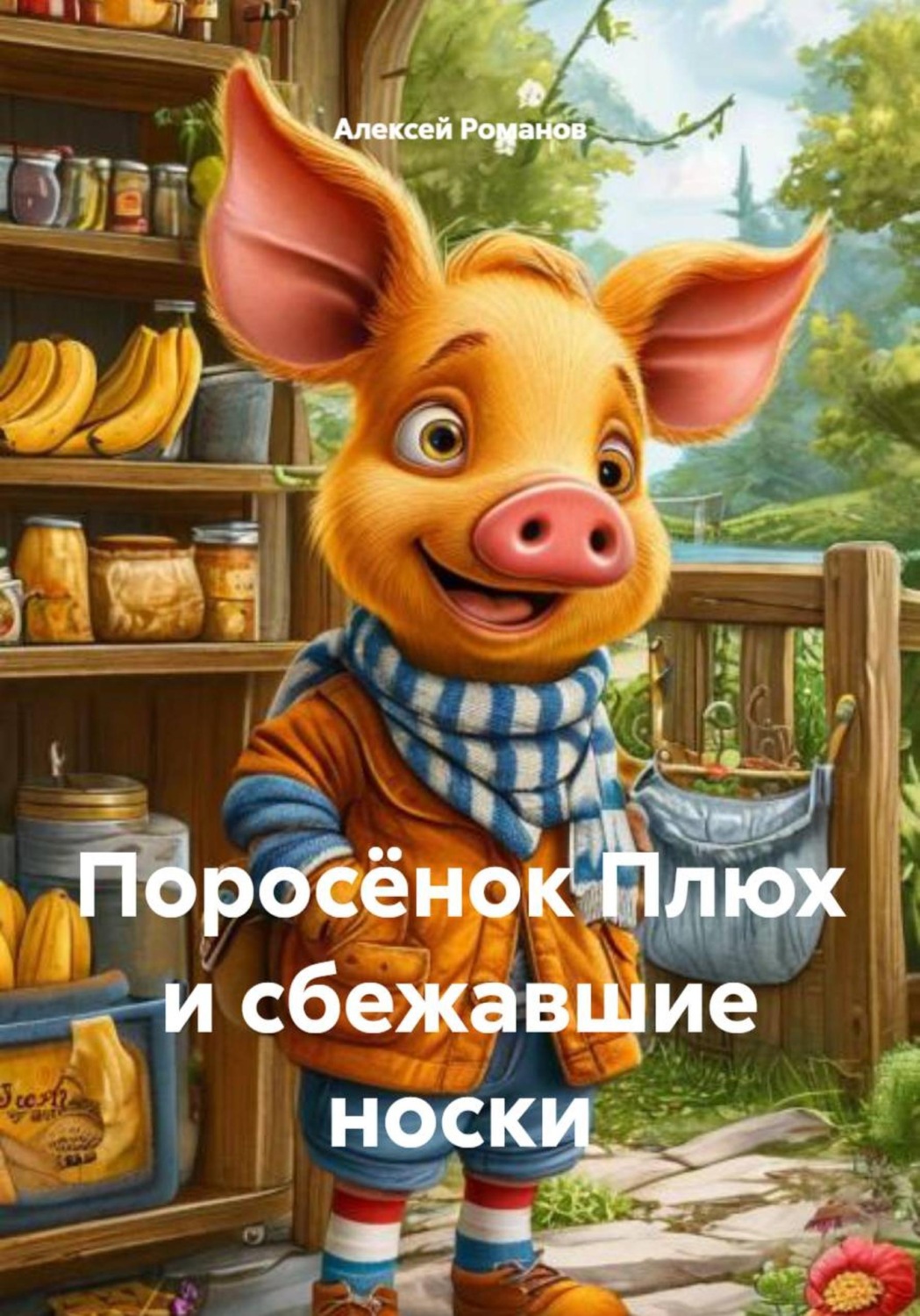 Обложка книги «Поросёнок Плюх и сбежавшие носки»
