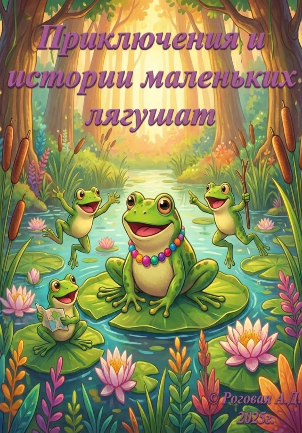 Обложка книги «Приключения и истории маленьких лягушат. Часть вторая»