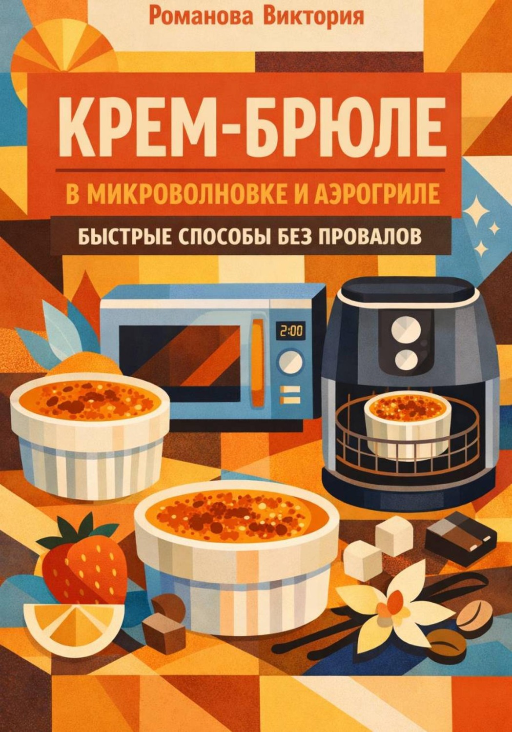 Обложка книги «Крем-брюле в микроволновке и аэрогриле: быстрые способы без провалов»