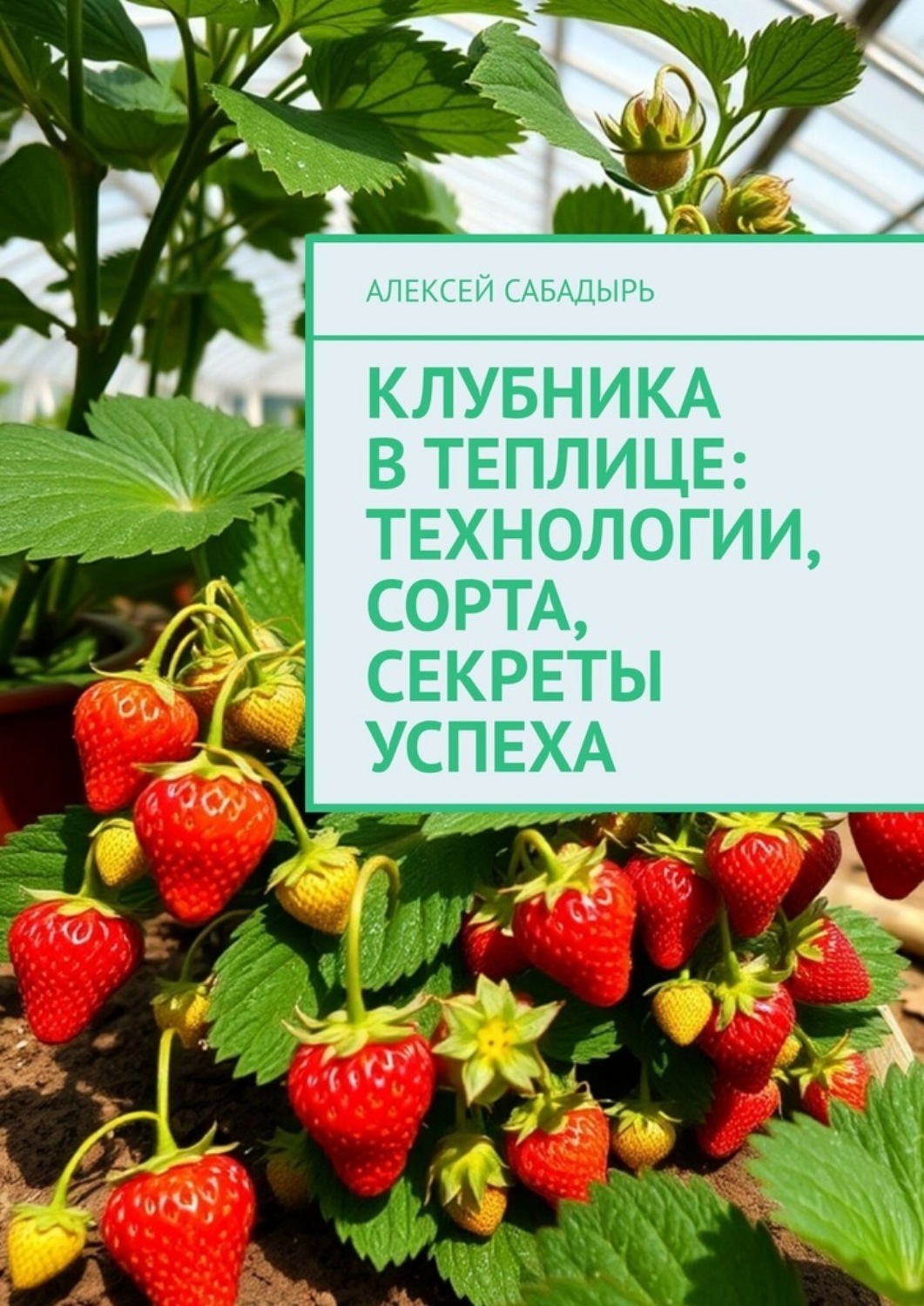 Обложка книги «Клубника в теплице: технологии, сорта, секреты успеха»