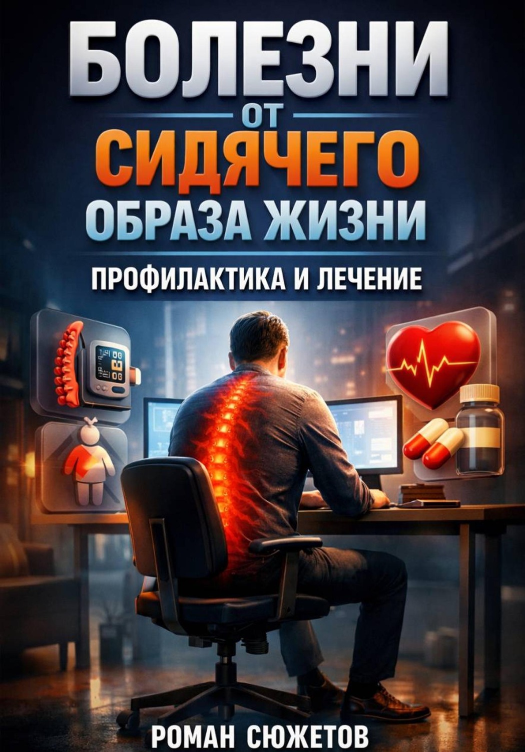Обложка книги «Болезни от Сидячего Образа Жизни: Профилактика и Лечение»