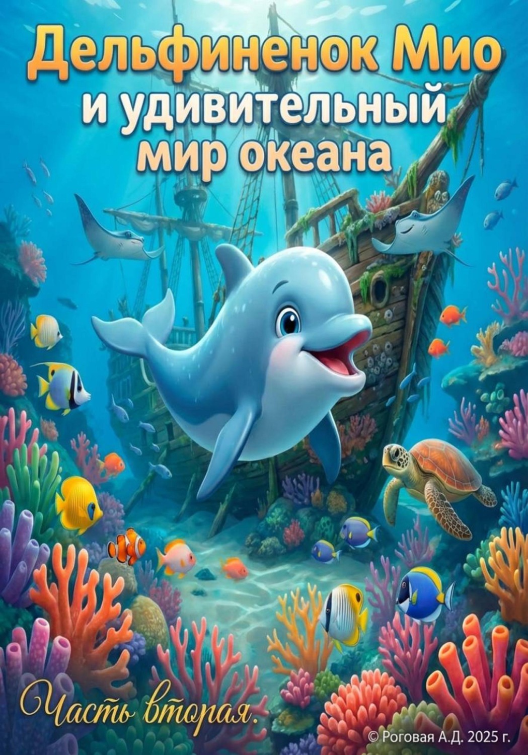 Обложка книги «Дельфиненок Мио и удивительный мир океана. Часть вторая»